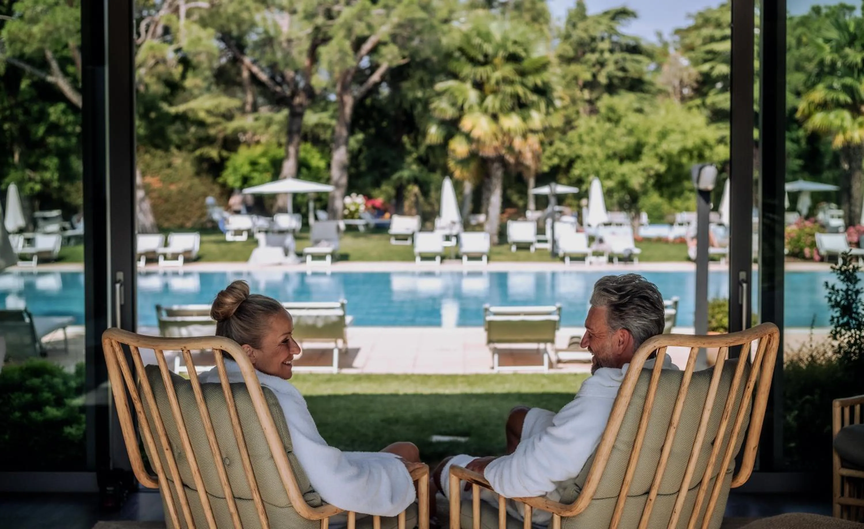 Pool view in Hotel Terme Neroniane