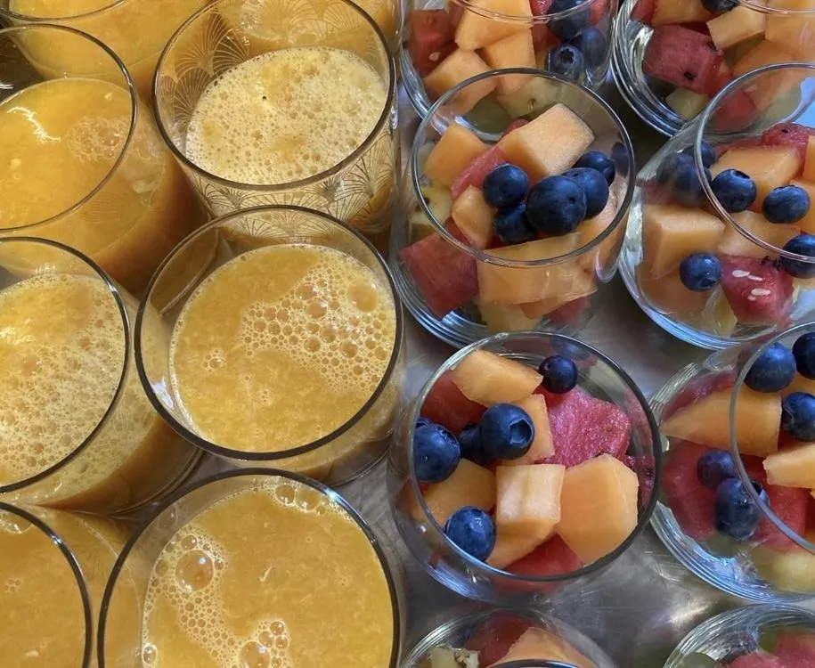 Food and drinks in Chambres & Table d'Hôtes Au Soleil du Bonheur