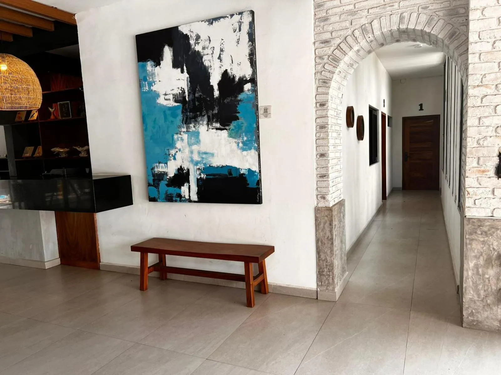 Lobby or reception in Hotel Palmeras