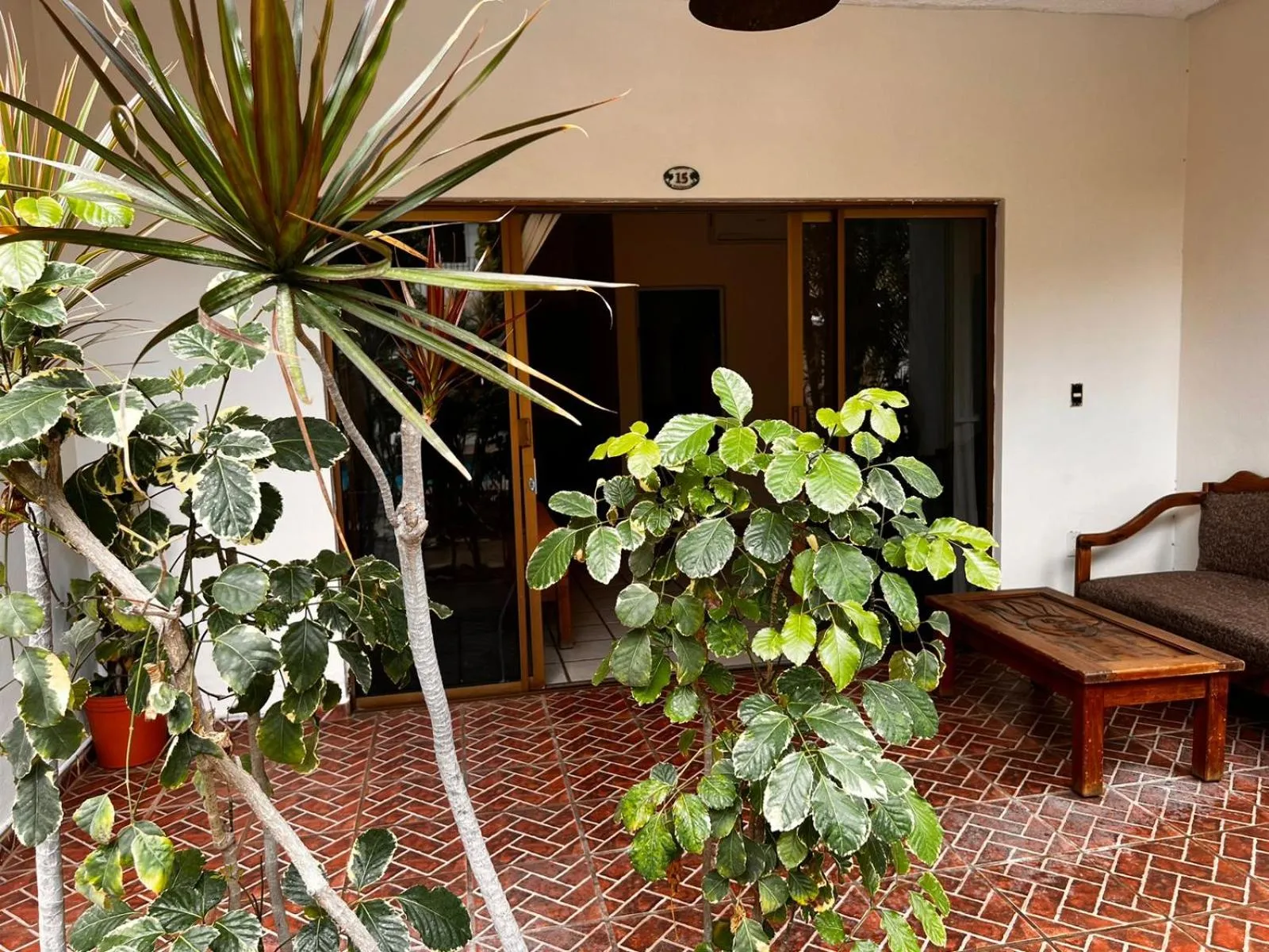 Seating area in Hotel Palmeras