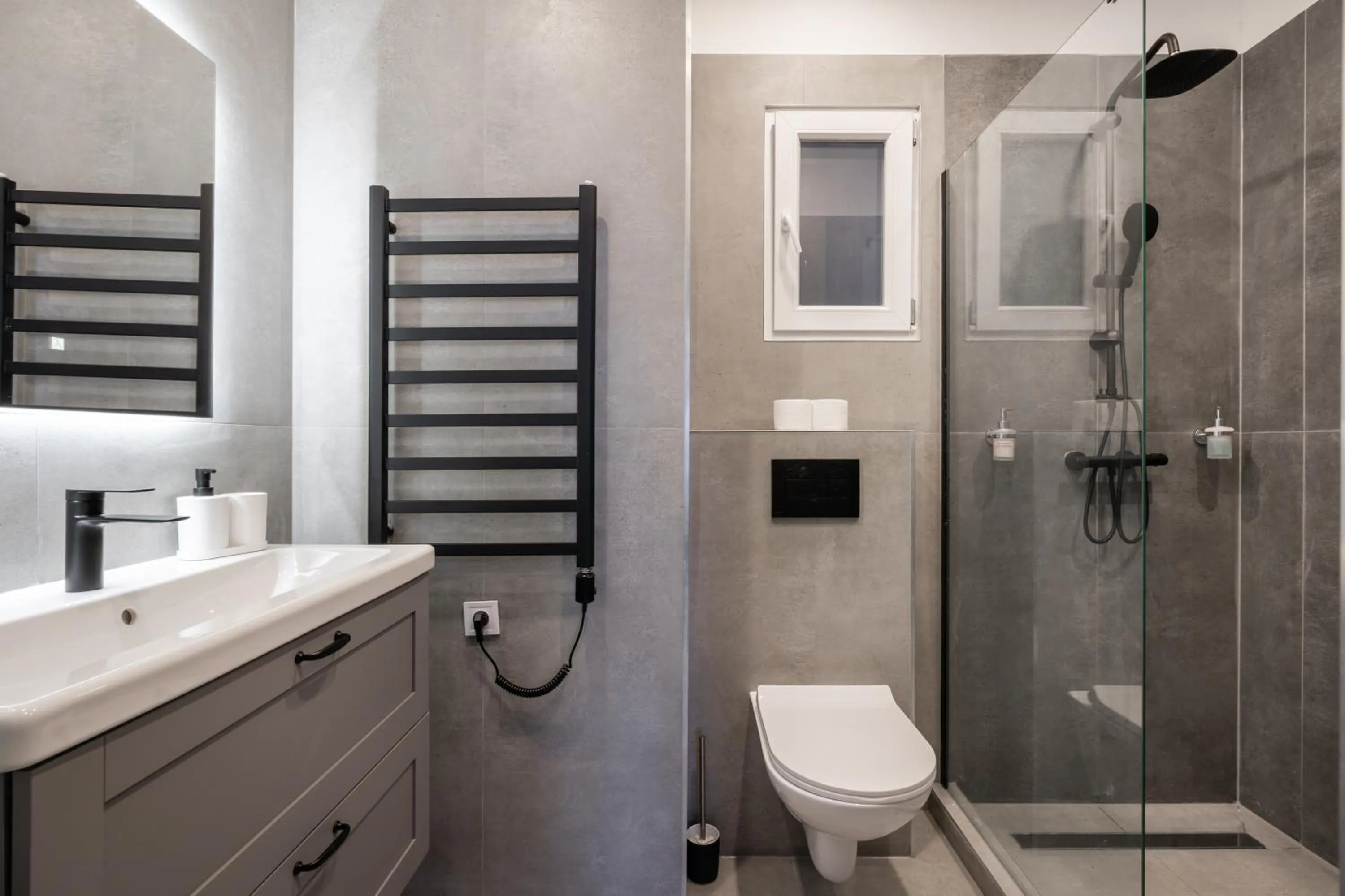 Shower in K33- Boutique Apartments, Best Location, by BQA