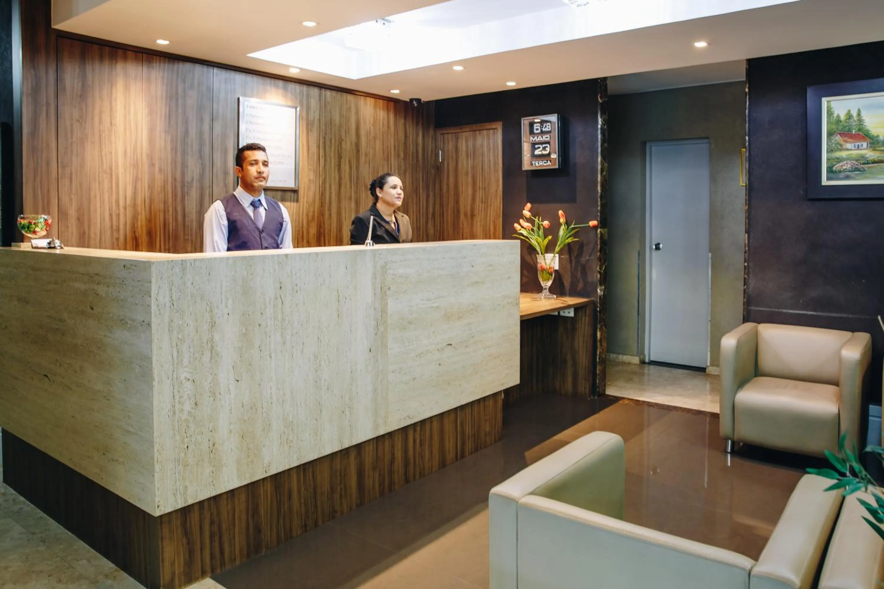 Lobby or reception in Athus Brasilia Hotel by Bsb Inn