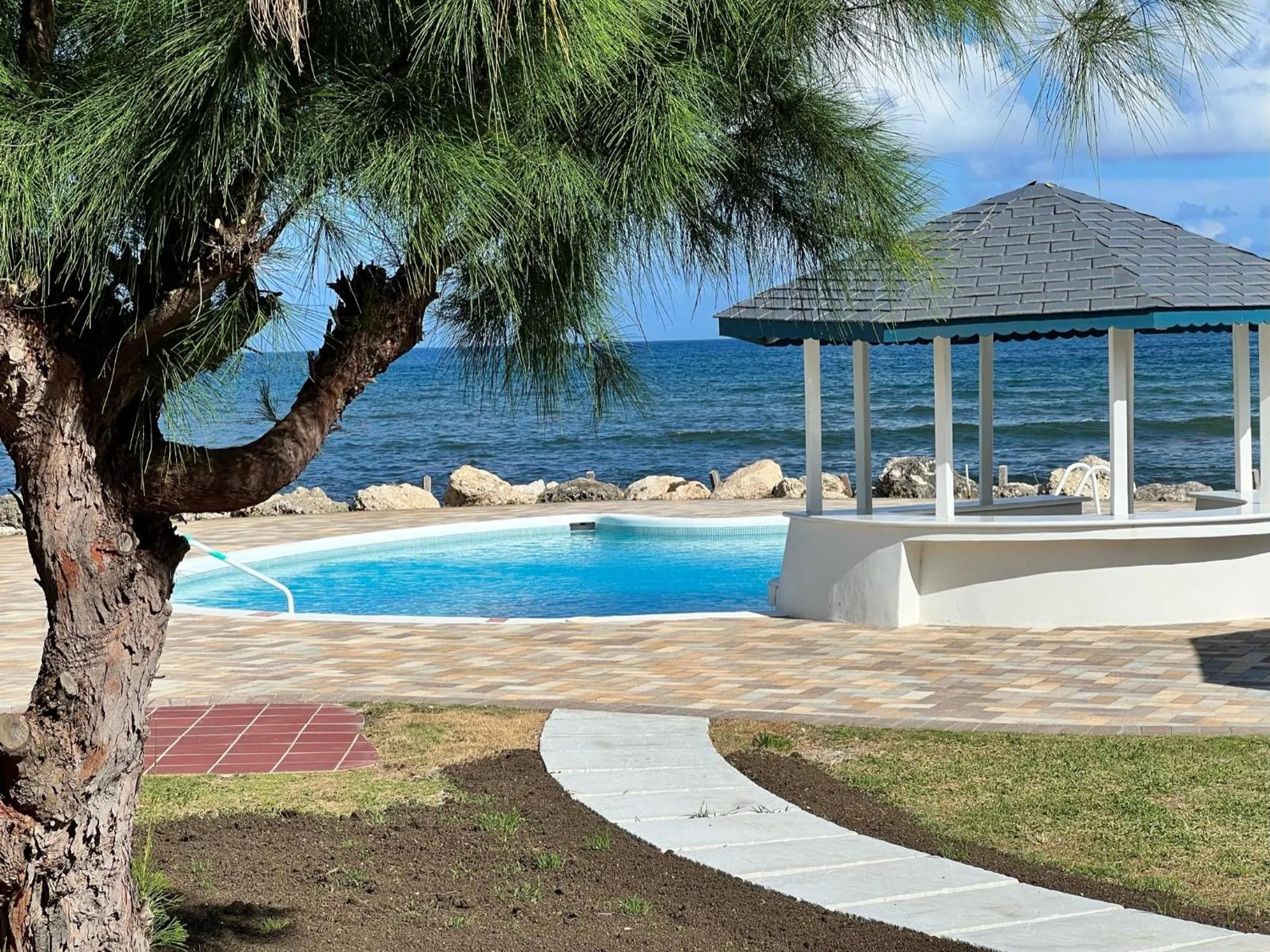 Swimming pool in OceanBlue Resort