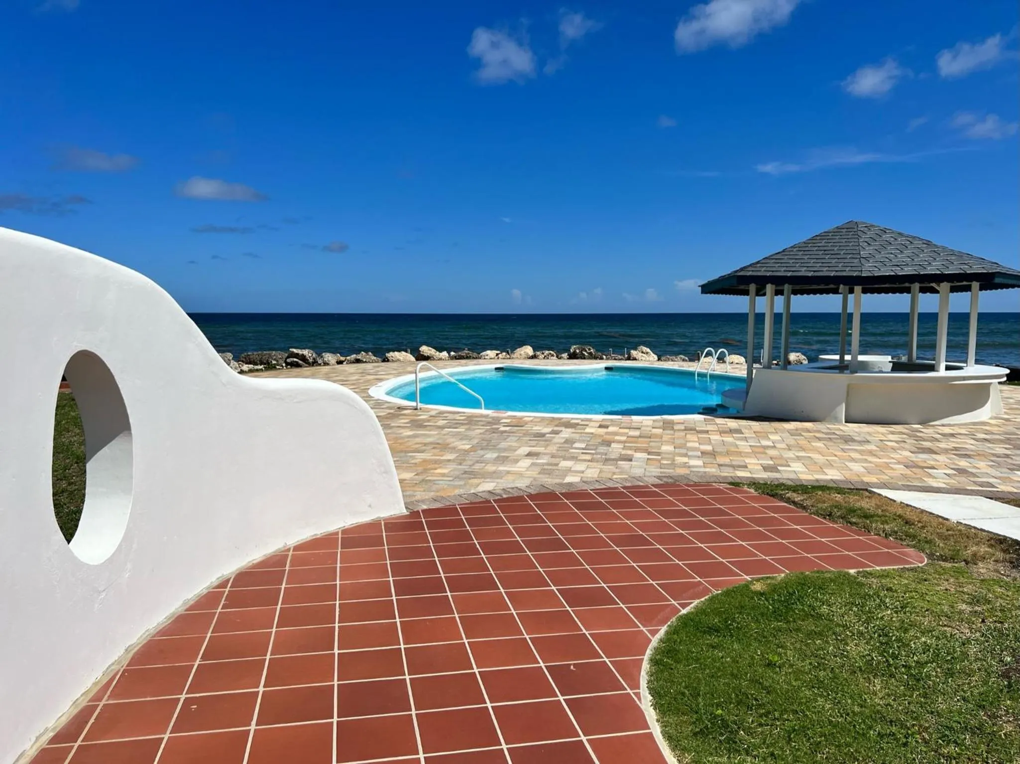 Swimming pool in OceanBlue Resort