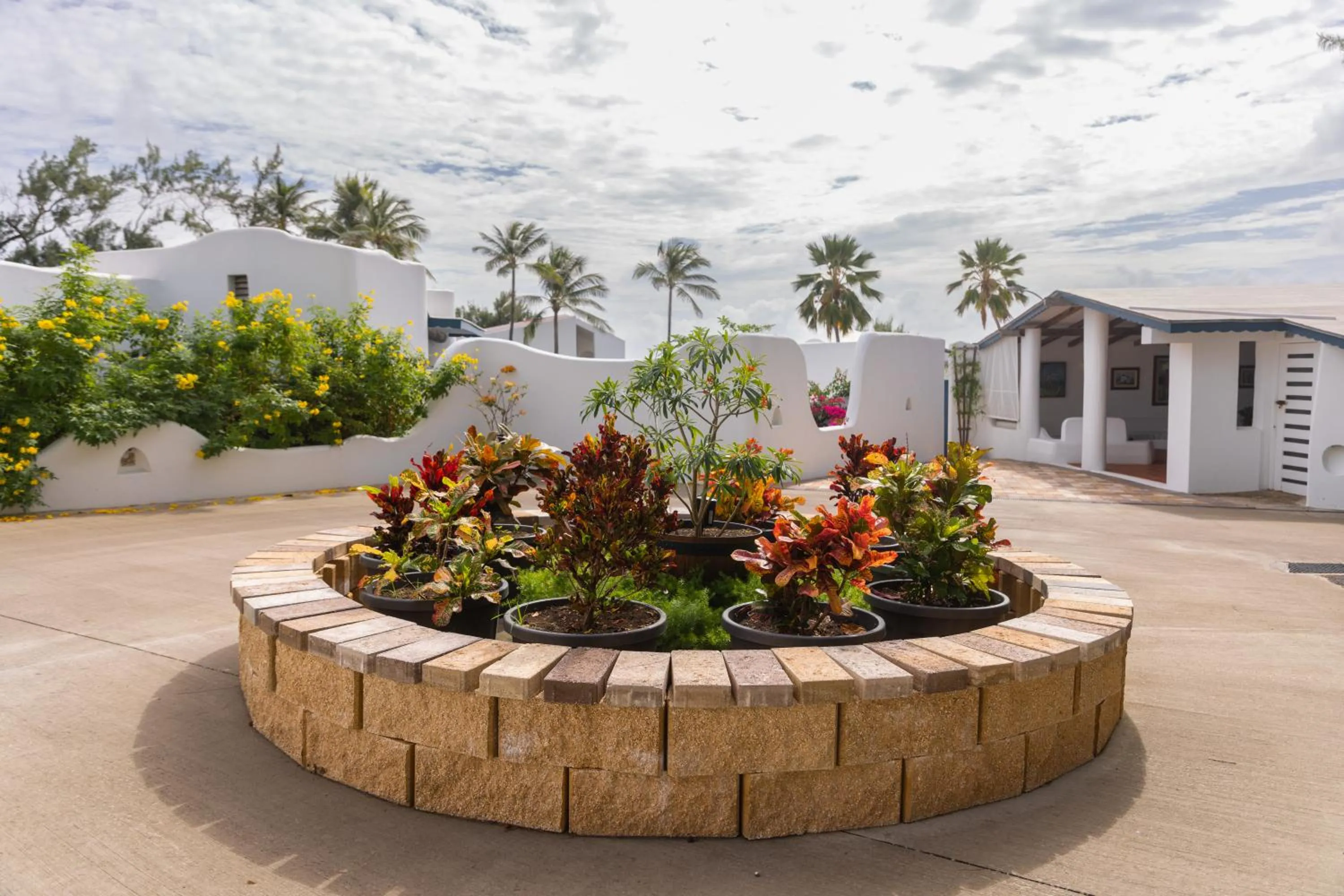 Garden view in OceanBlue Resort
