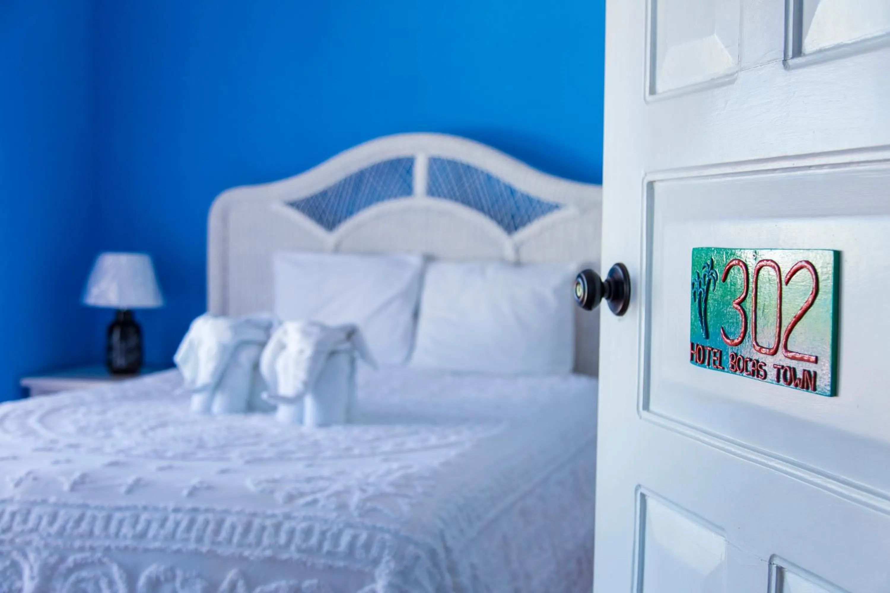 Bed in Hotel Bocas Town