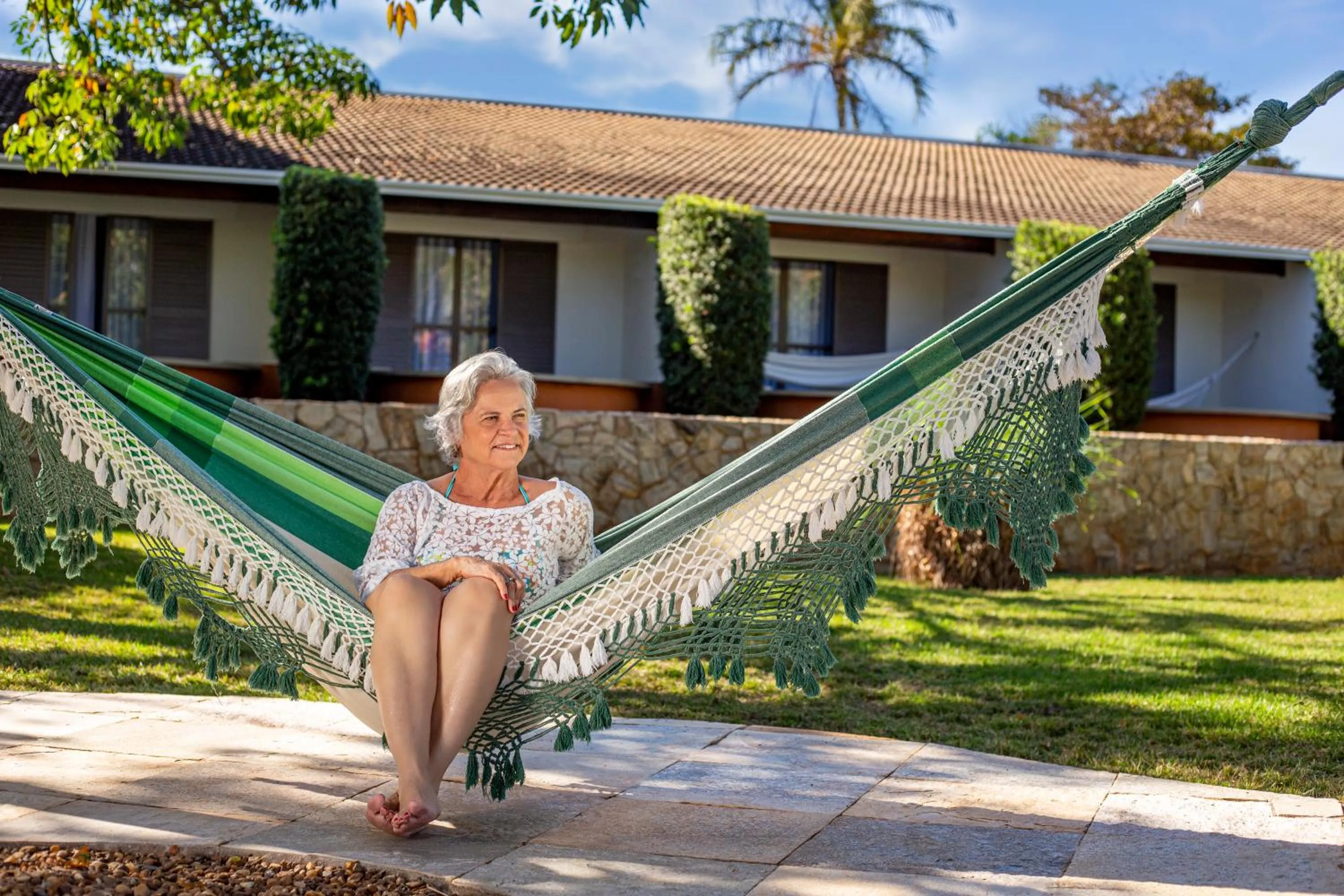 People in Blue Tree Thermas de Lins Resort