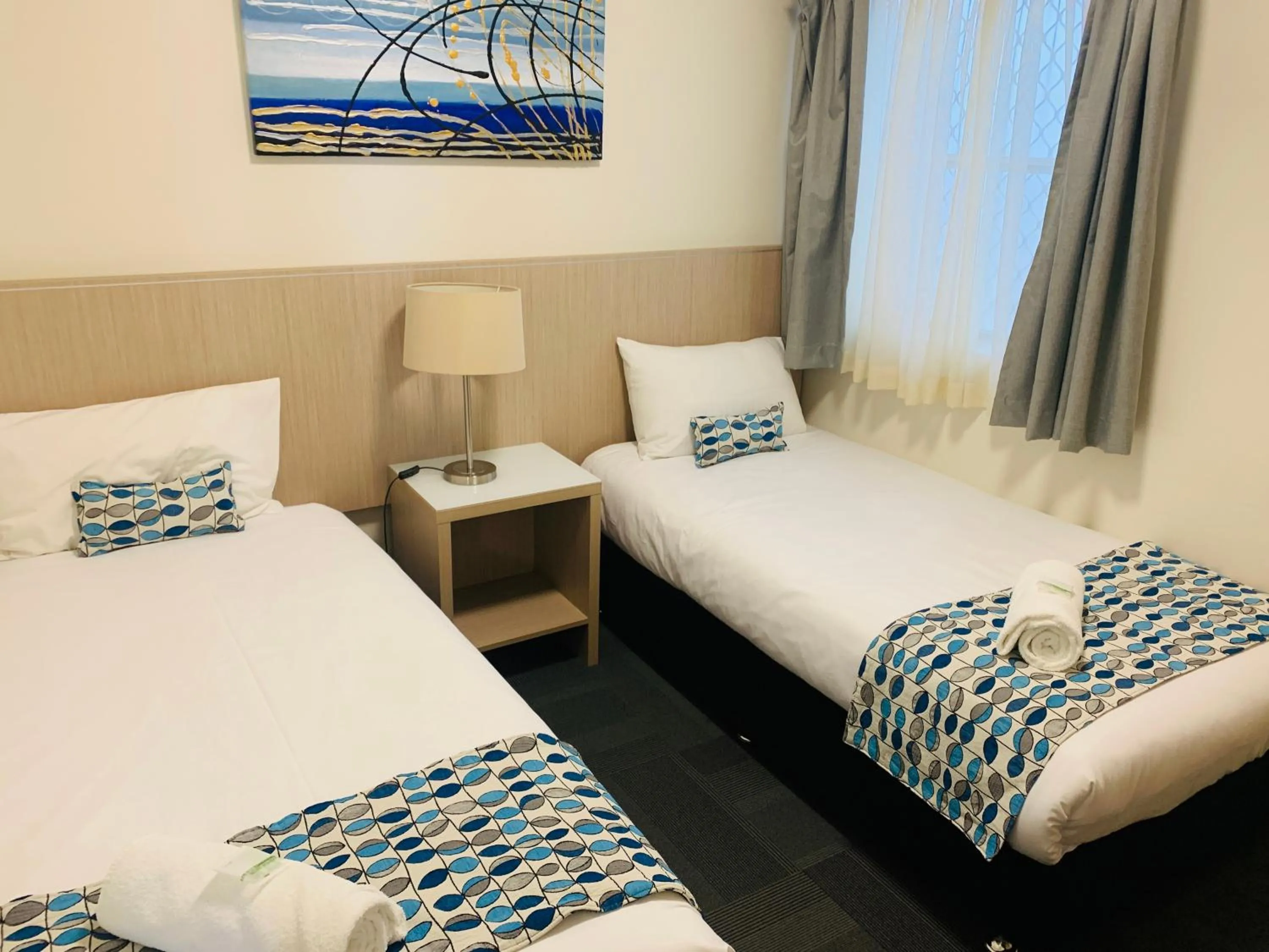 Bed in Zorba Waterfront Motel