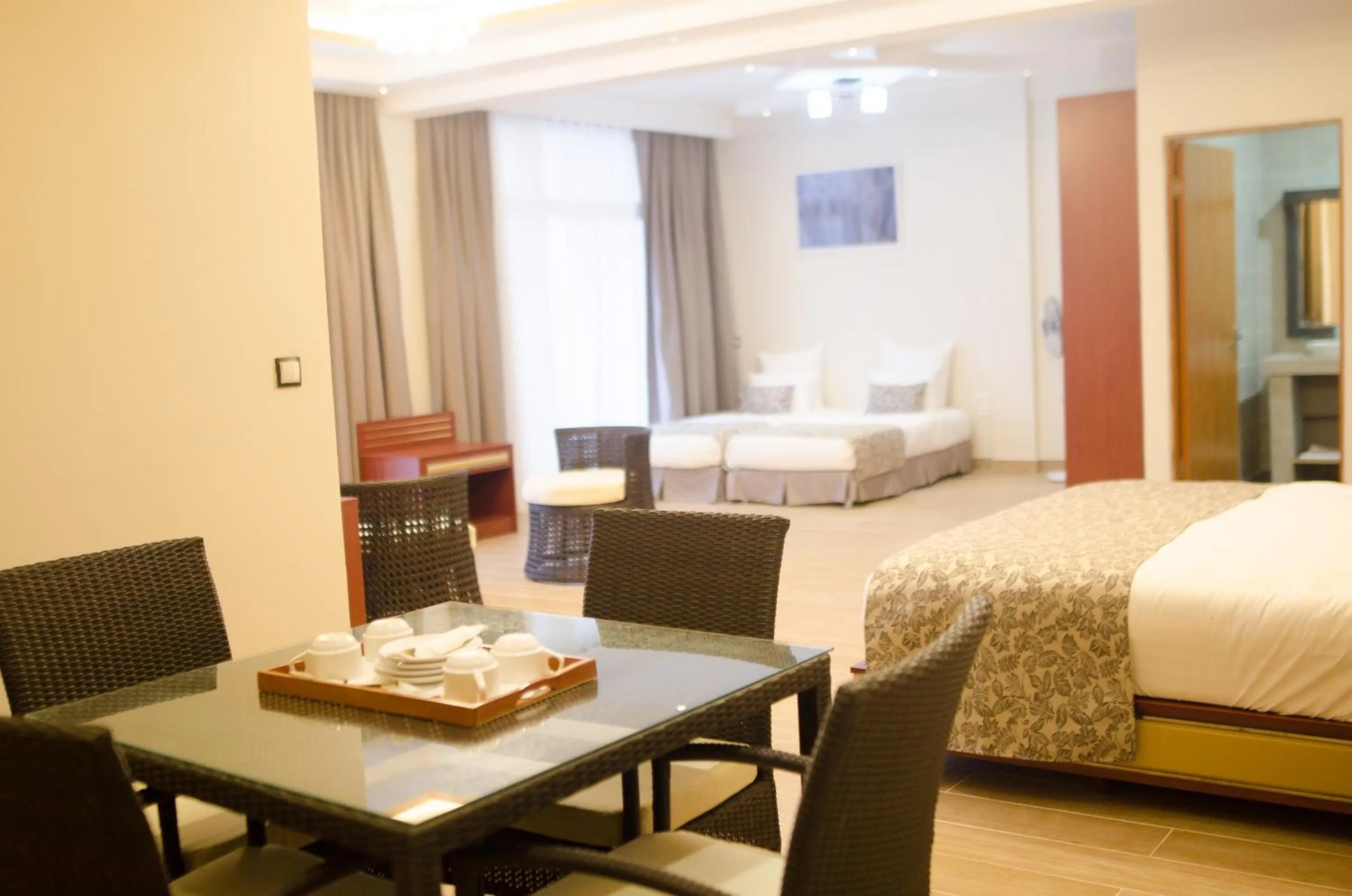 Photo of the whole room, Bed in Hôtel MENABE'L