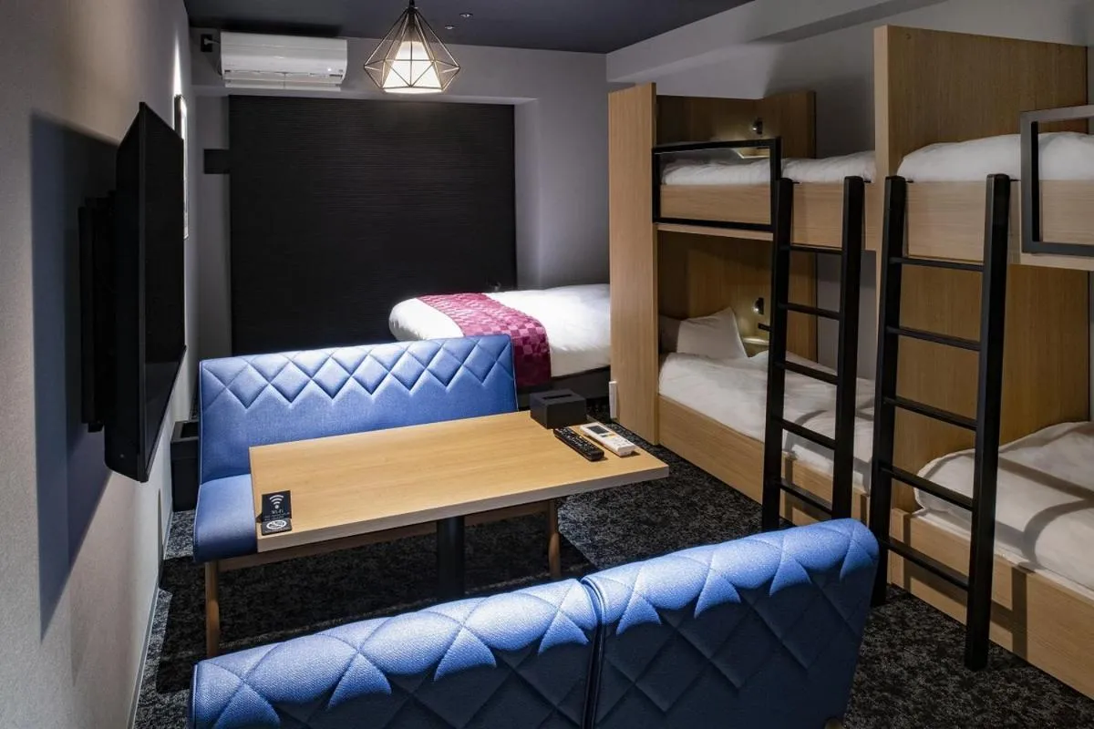 Bed in ALPHABED INN Sapporo Odori Park