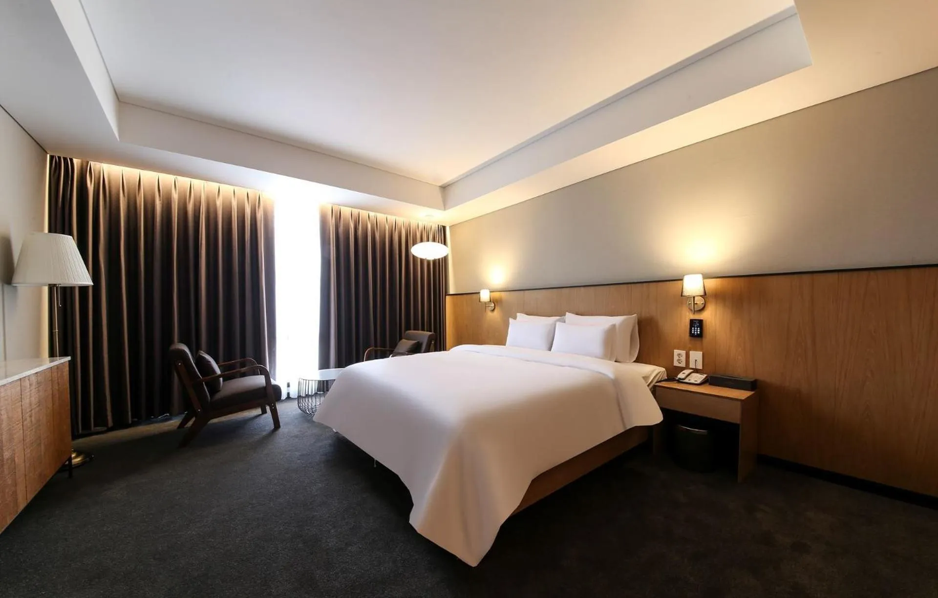 Photo of the whole room, Bed in Gwangju HOUND Hotel
