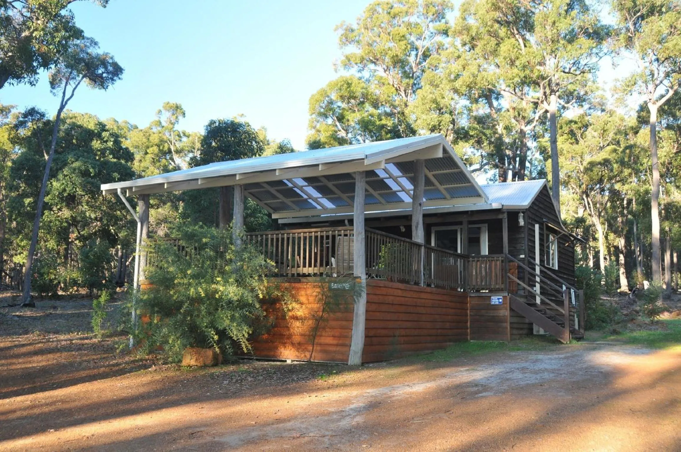 Facade/entrance in Jarrah Glen Cabins