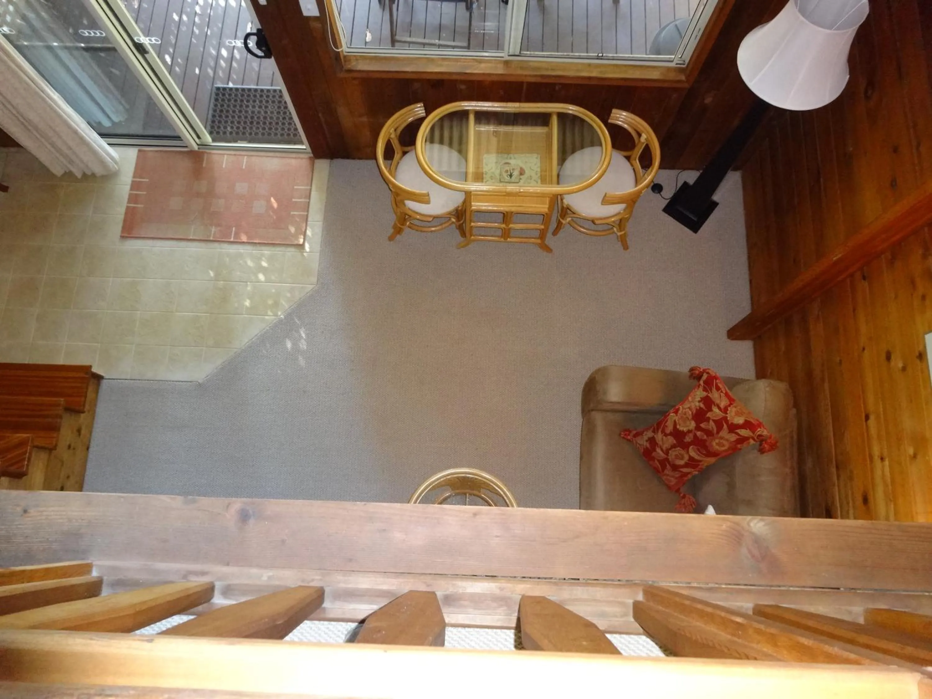 Living room in Jarrah Glen Cabins