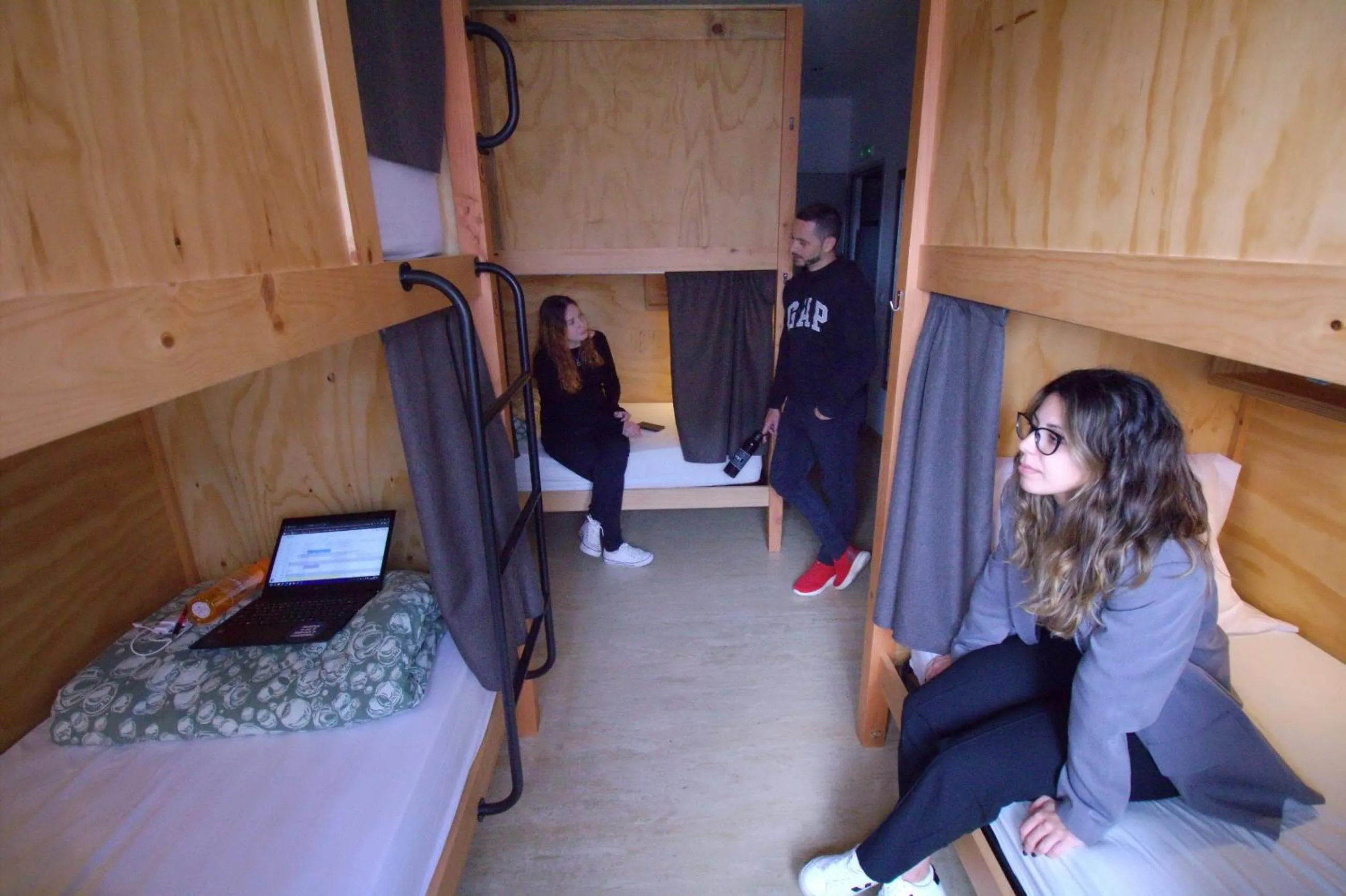 People, Bed in WOT Nomad Social