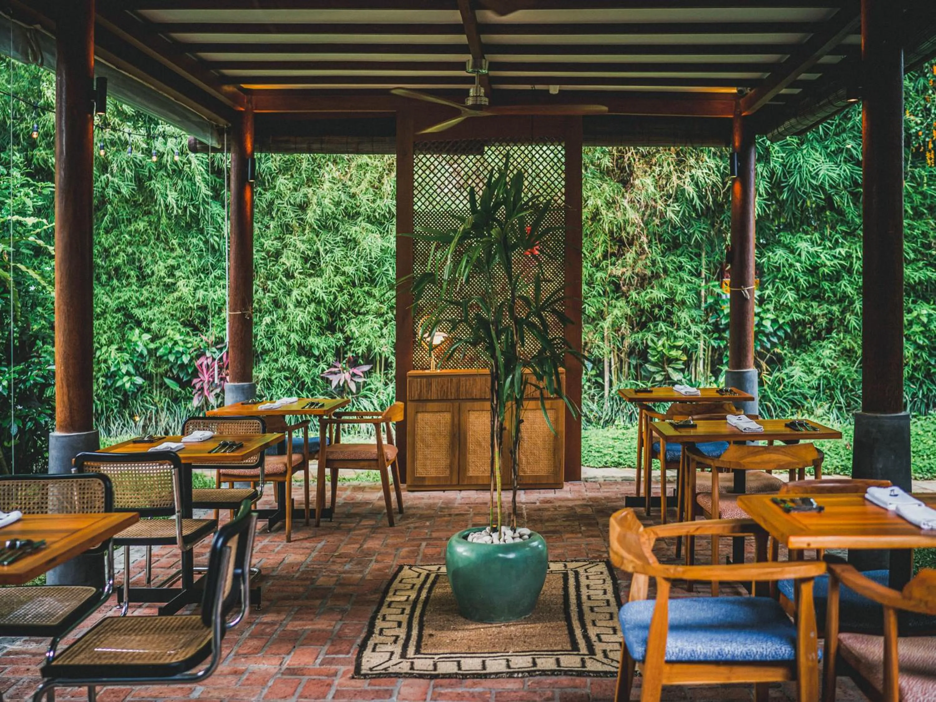 Seating area in The Sayan House Villas