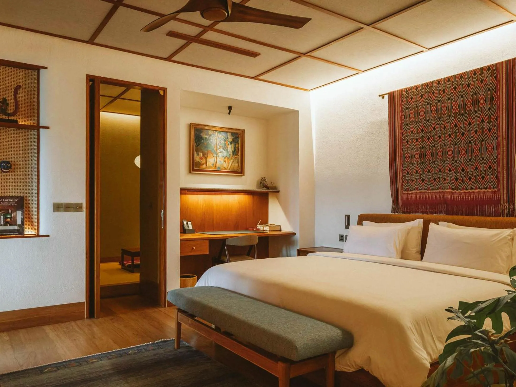 Bed in The Sayan House Villas