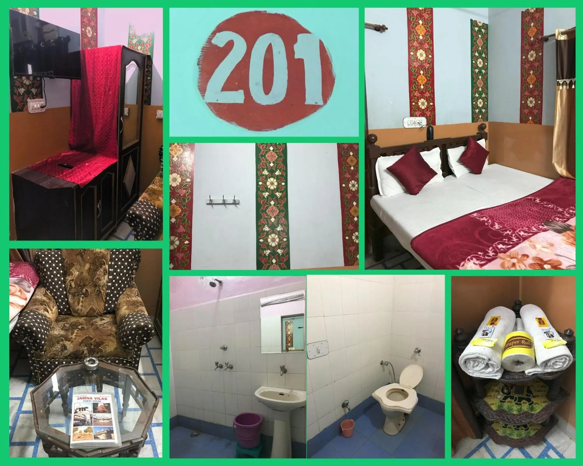 Photo of the whole room in Jamna Vilas Guest House and Restaurant