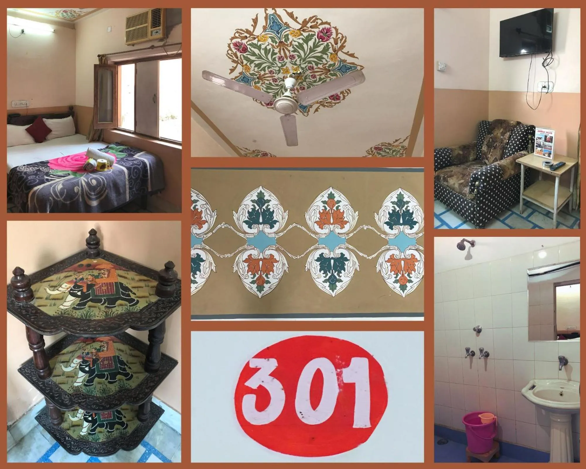 Photo of the whole room, Bed in Jamna Vilas Guest House and Restaurant