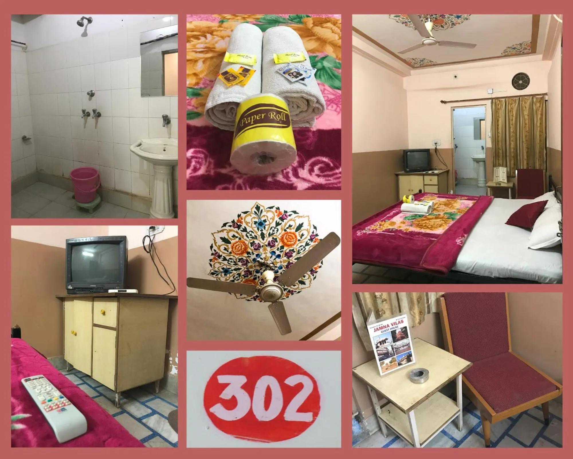 Photo of the whole room, Bed in Jamna Vilas Guest House and Restaurant