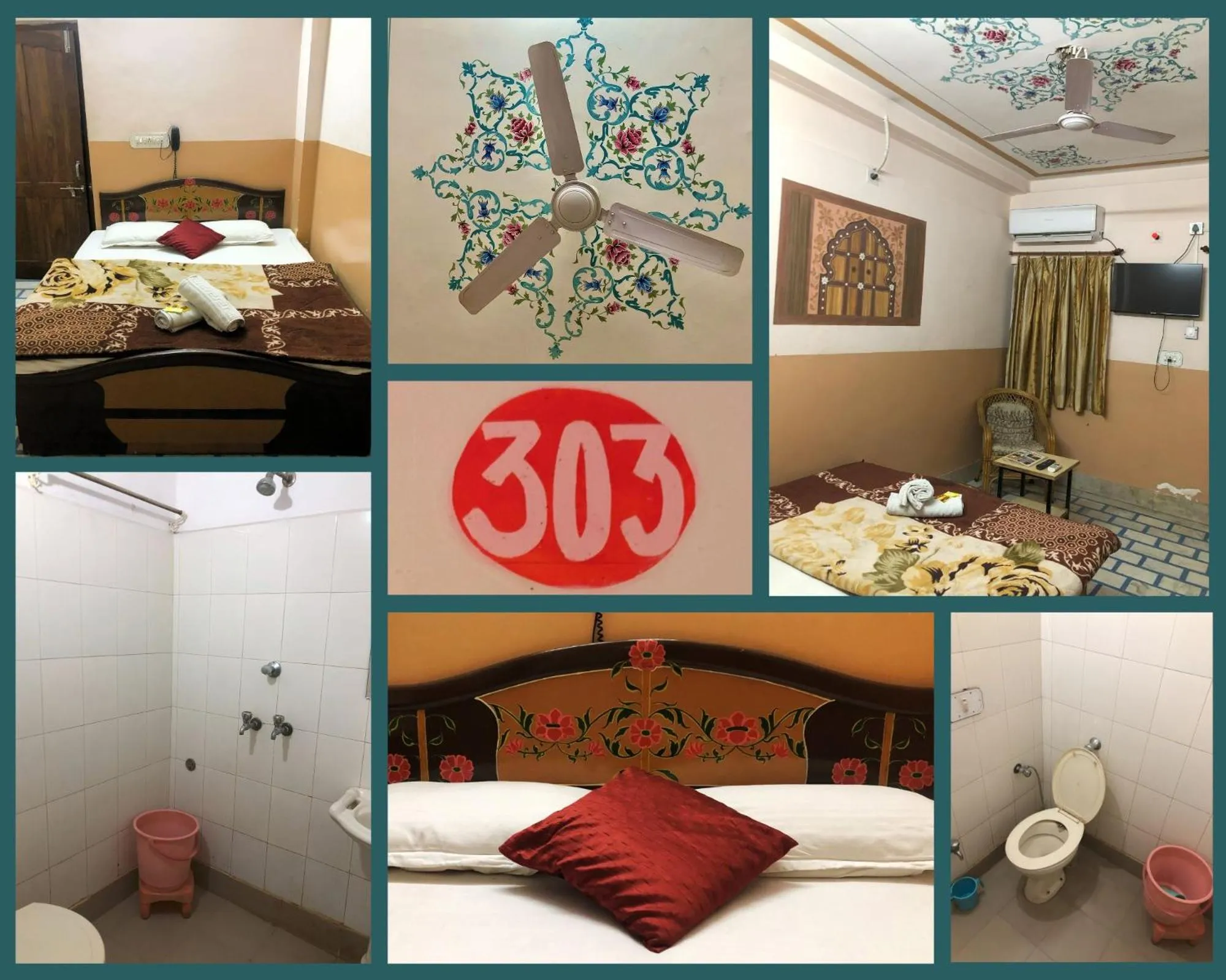 Photo of the whole room, Bed in Jamna Vilas Guest House and Restaurant