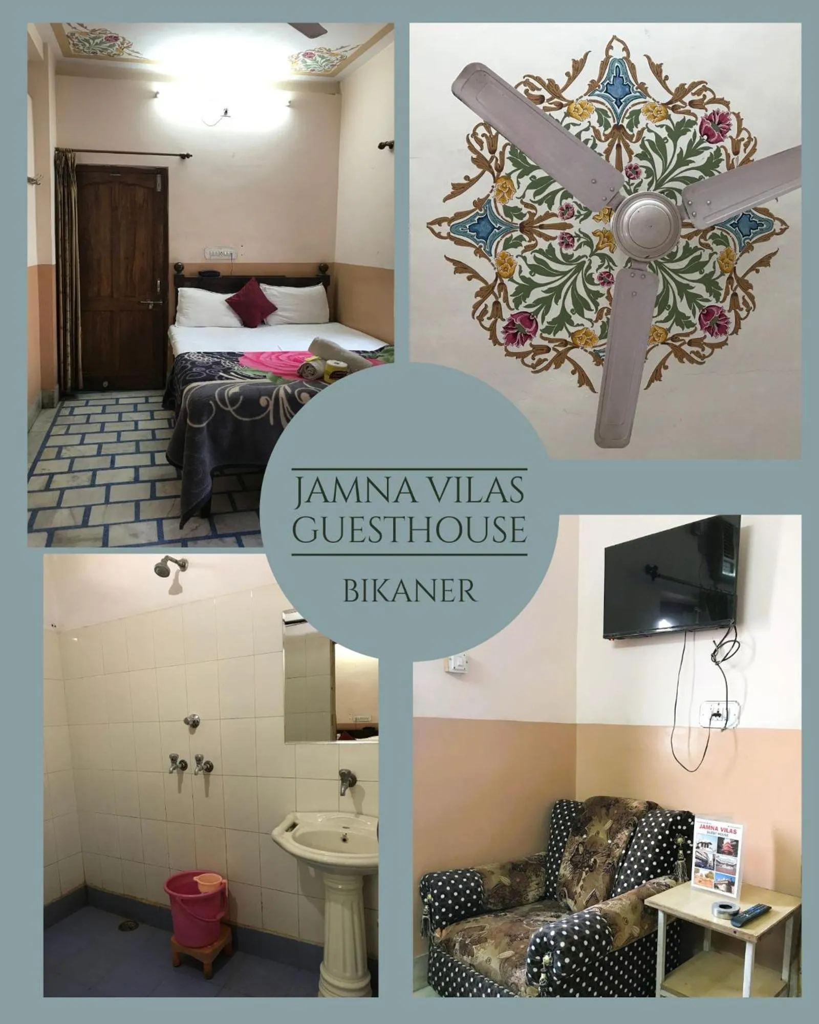 TV and multimedia in Jamna Vilas Guest House and Restaurant