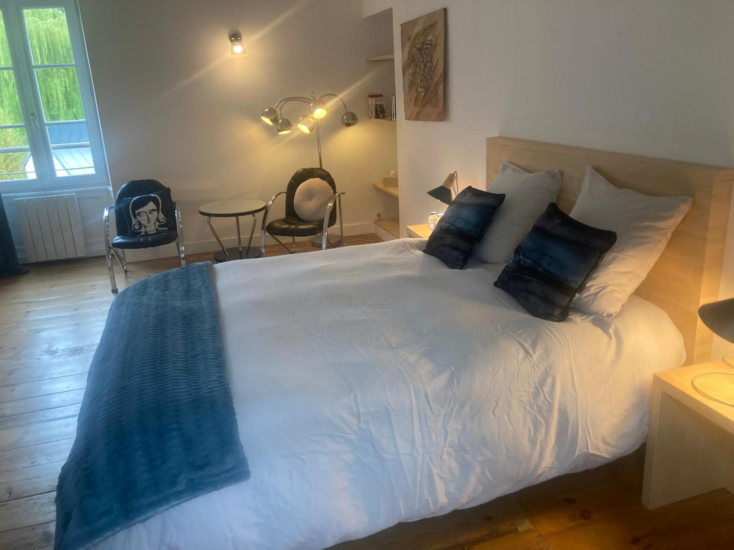 Bed in Chambres d hôtes du Moulin à papier