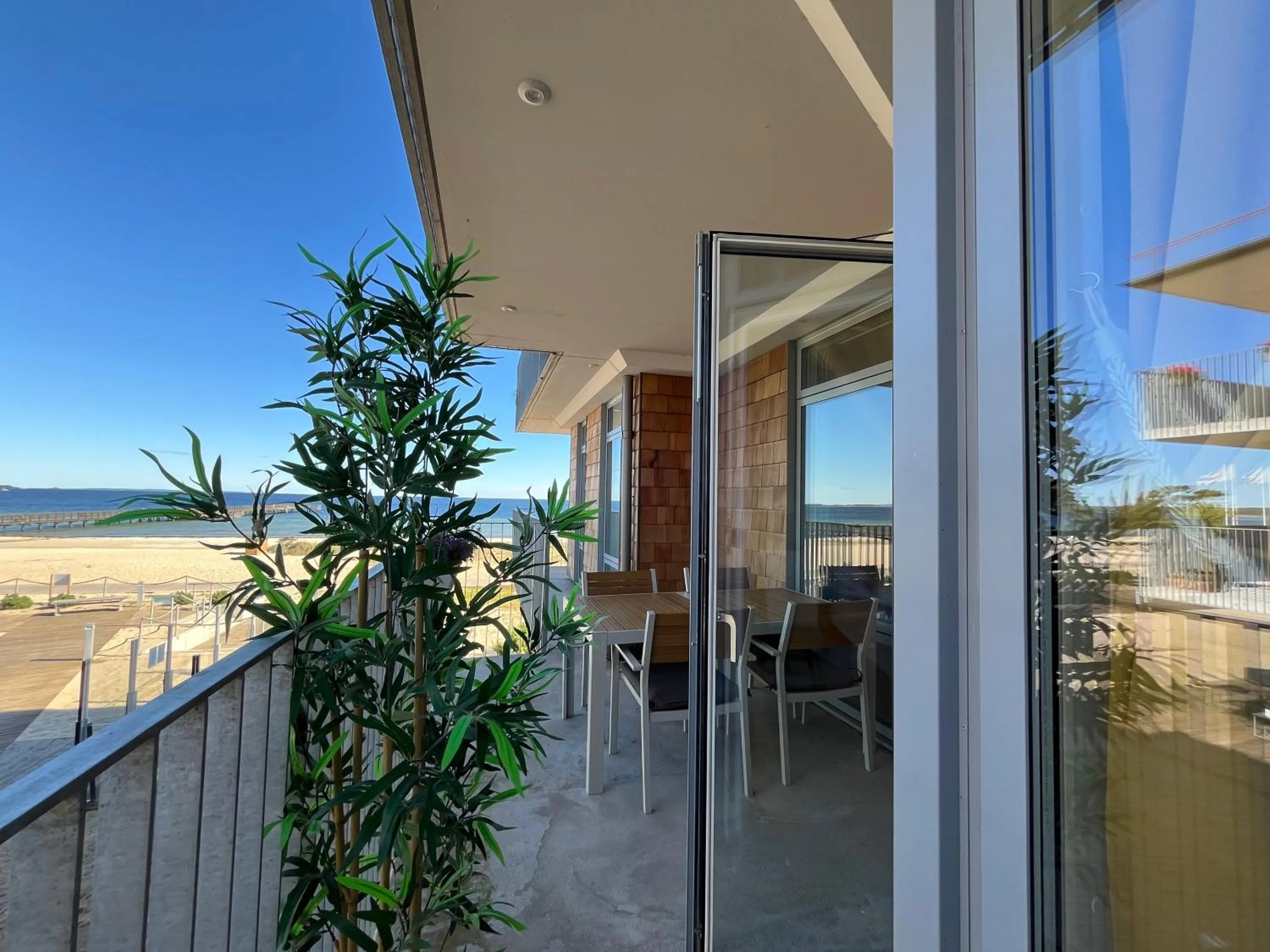 Patio in ÅhusBrygga Apartment Hotel