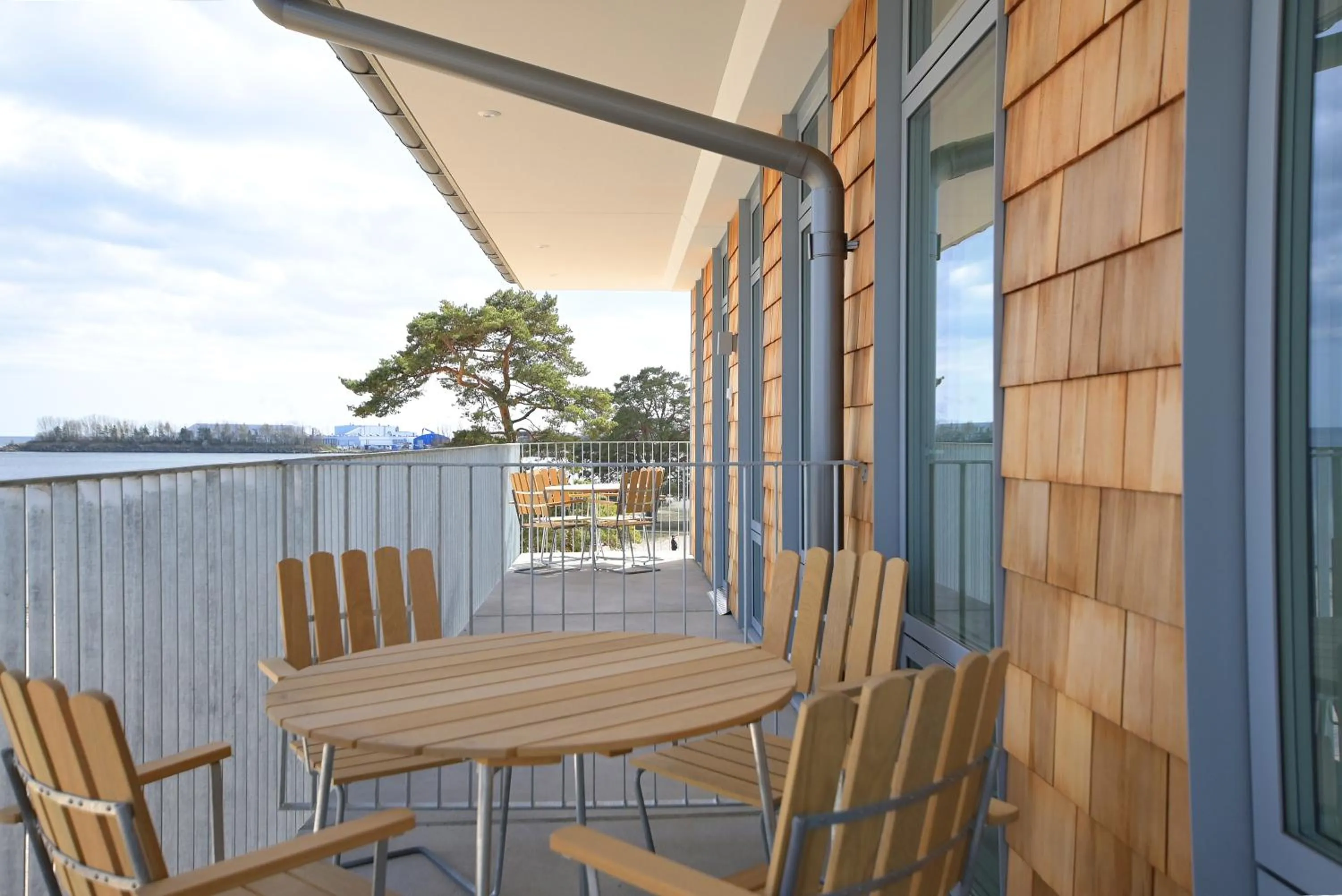 Patio in ÅhusBrygga Apartment Hotel
