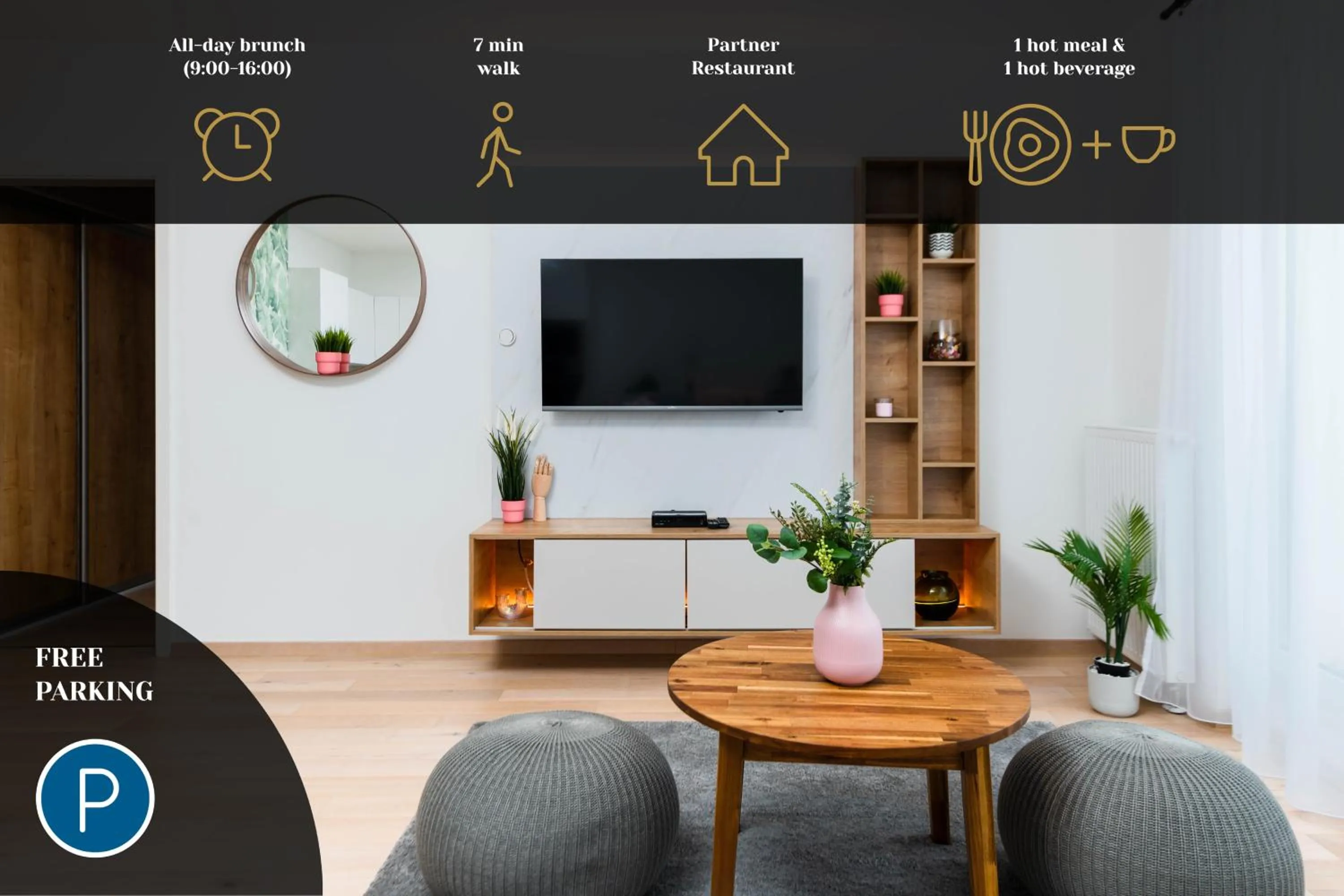 TV and multimedia in Elisabeth Downtown Apartments by FirstHost