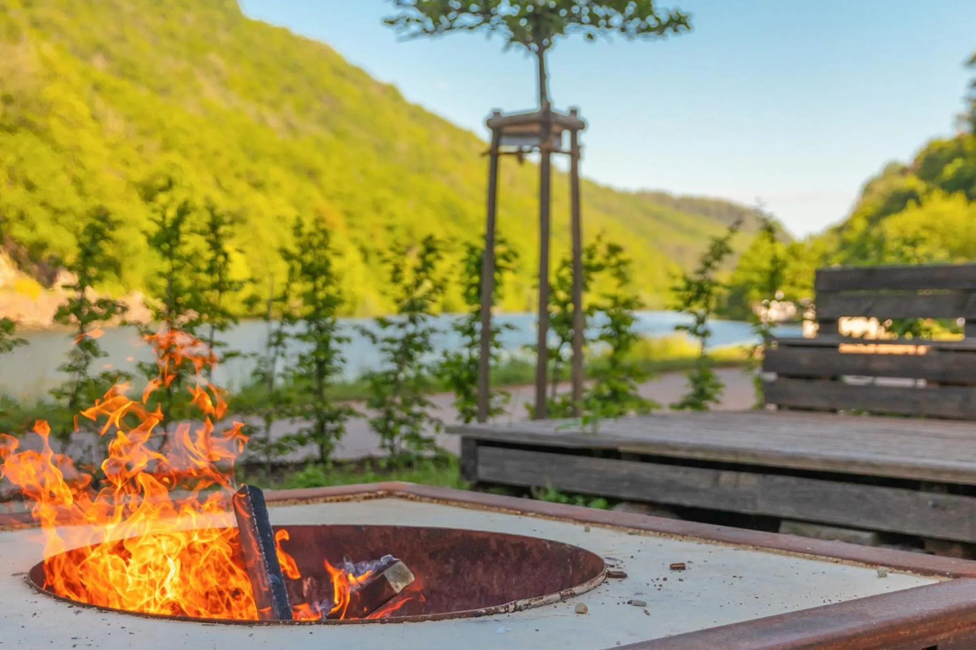 River view in Saarschleifenlodge