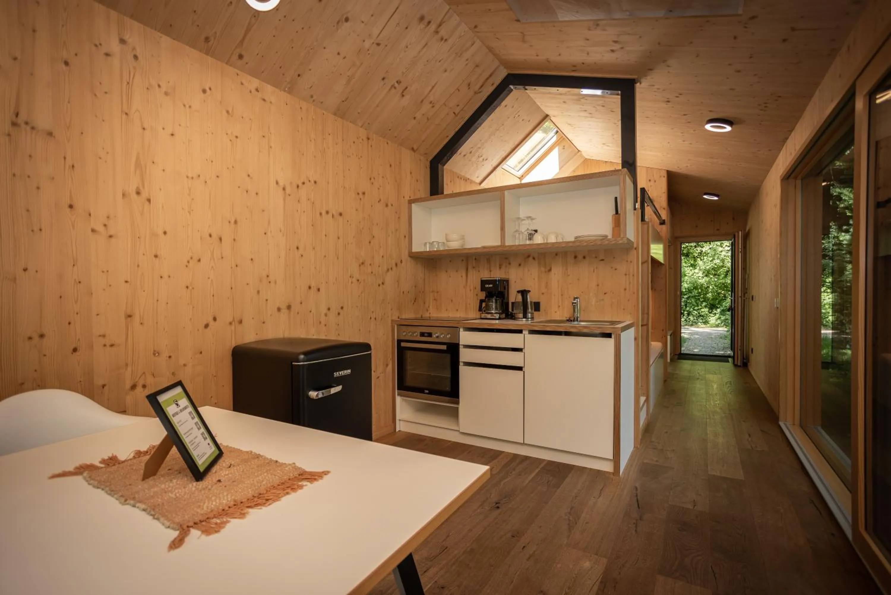 Kitchen or kitchenette in Saarschleifenlodge