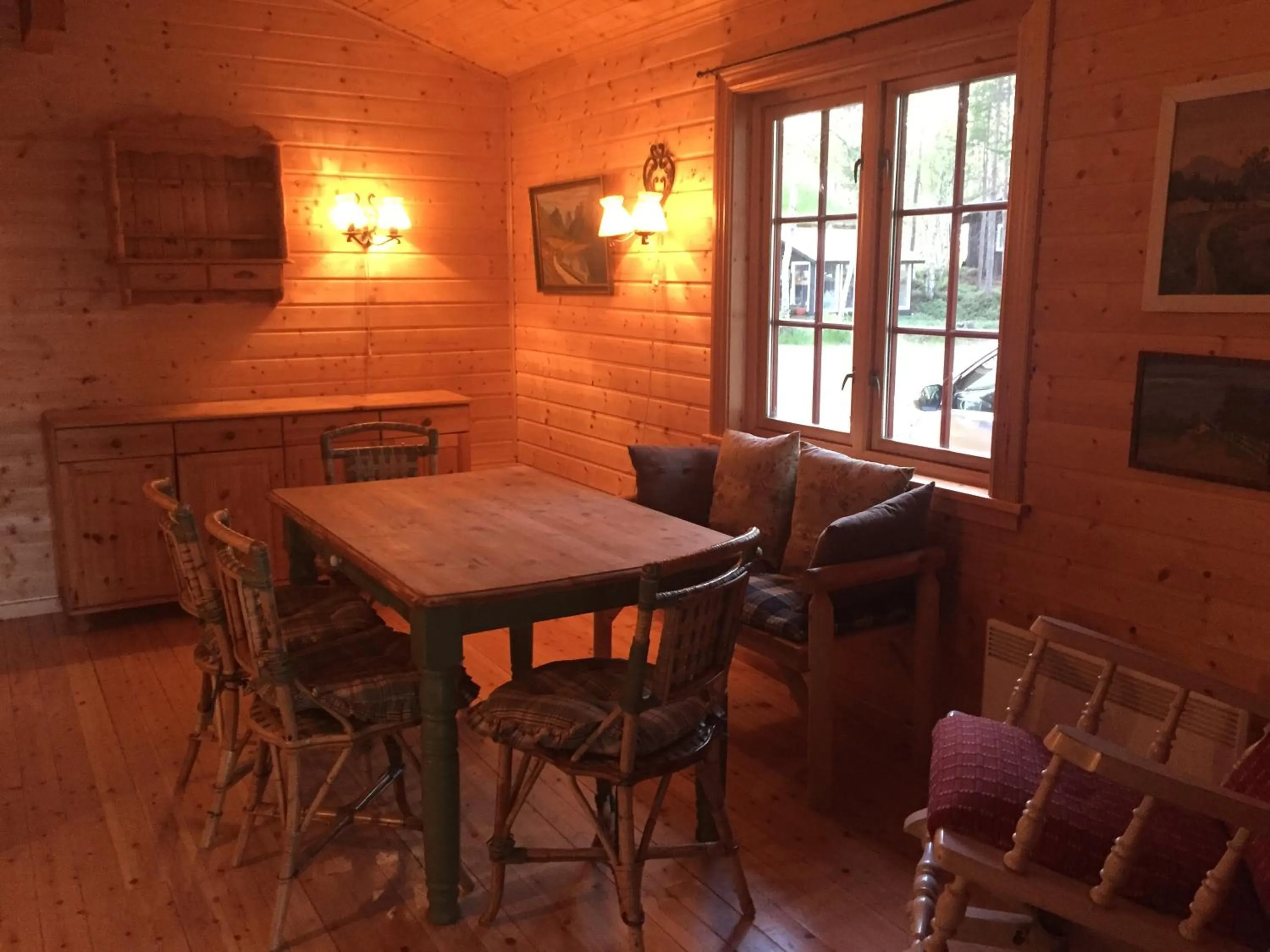 Living room in BIRK bed & birds