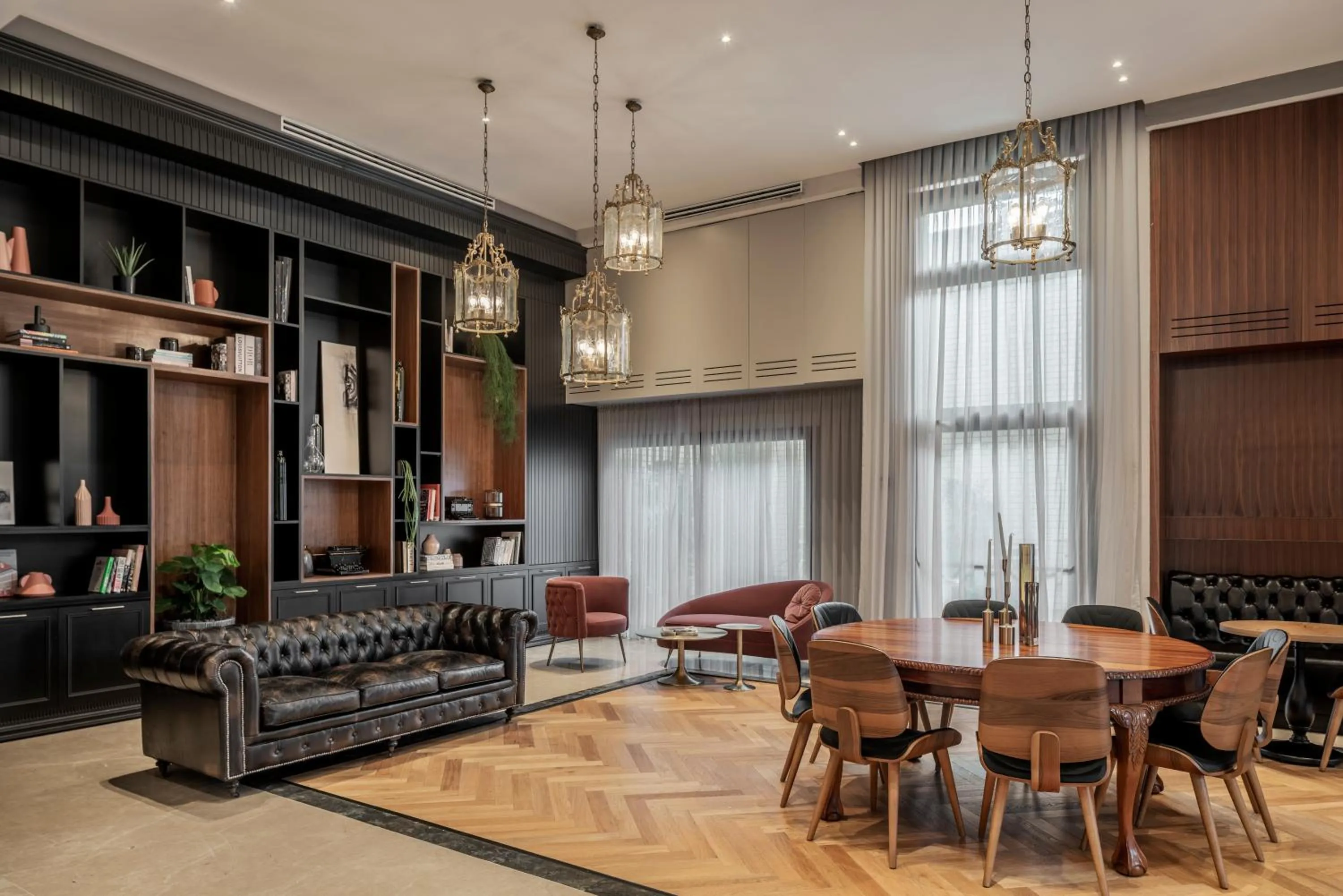 Seating area in Jo Shtibel Tel-Aviv