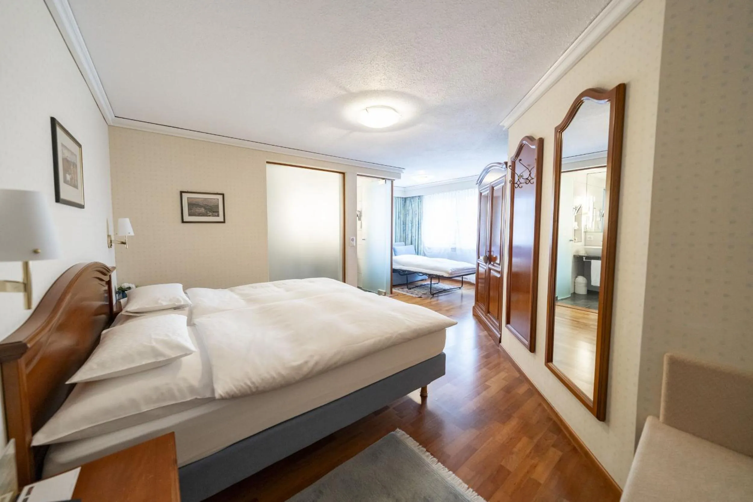 Bed in Hotel Säntis