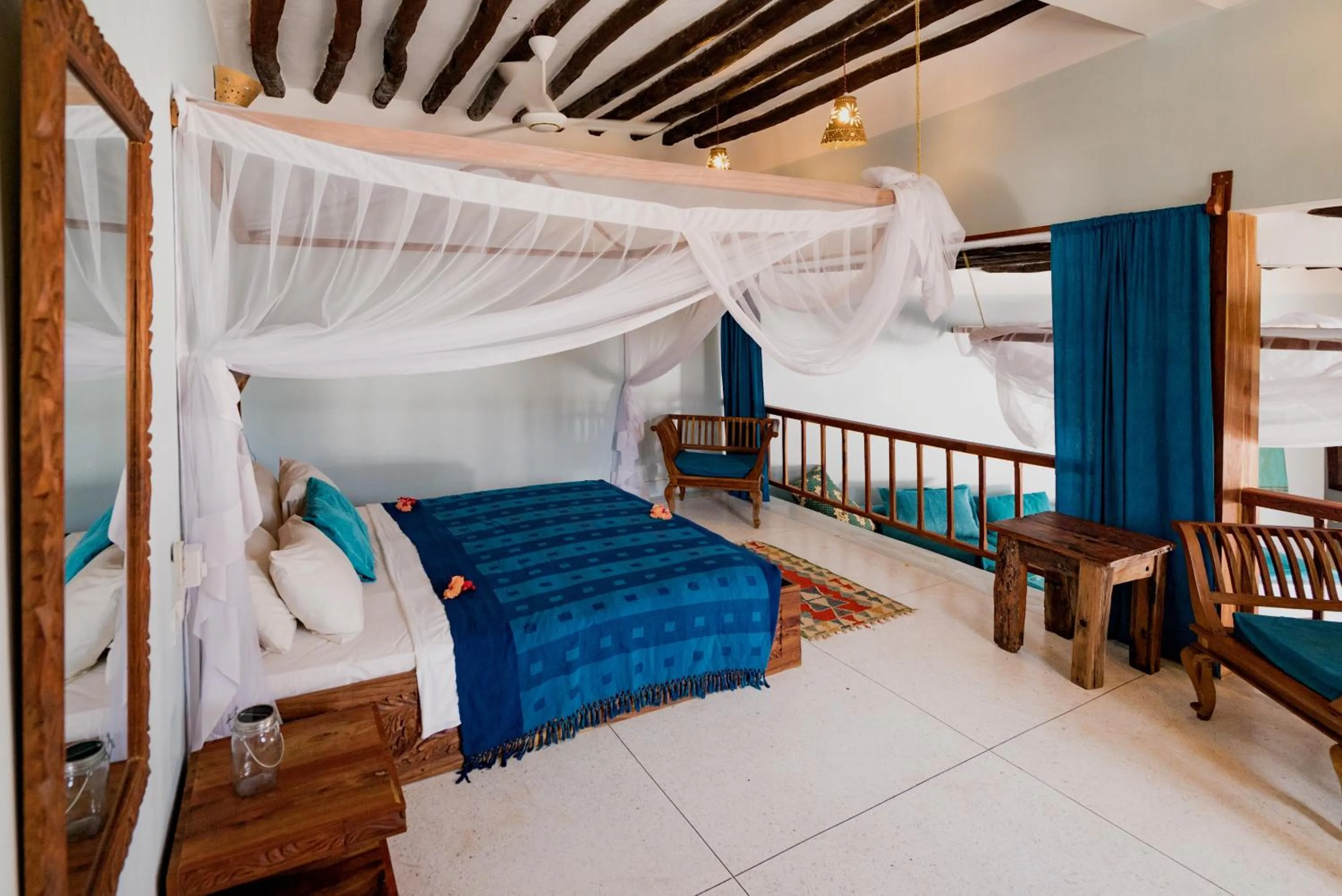 Bed in Kendwa Rocks Hotel