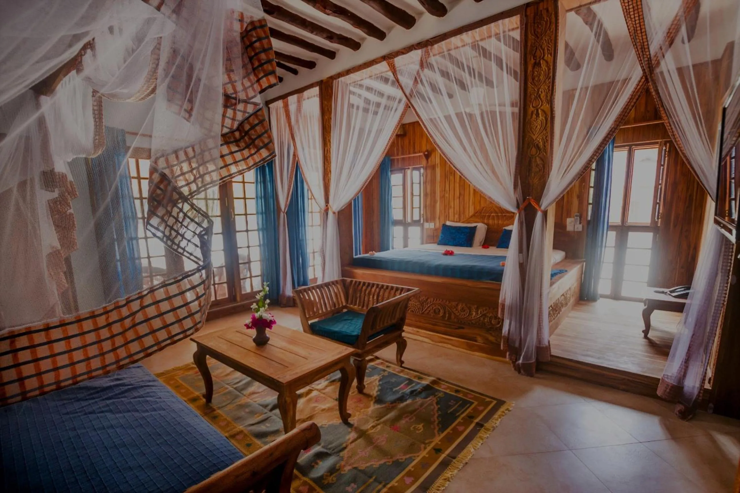 Photo of the whole room, Bed in Kendwa Rocks Hotel