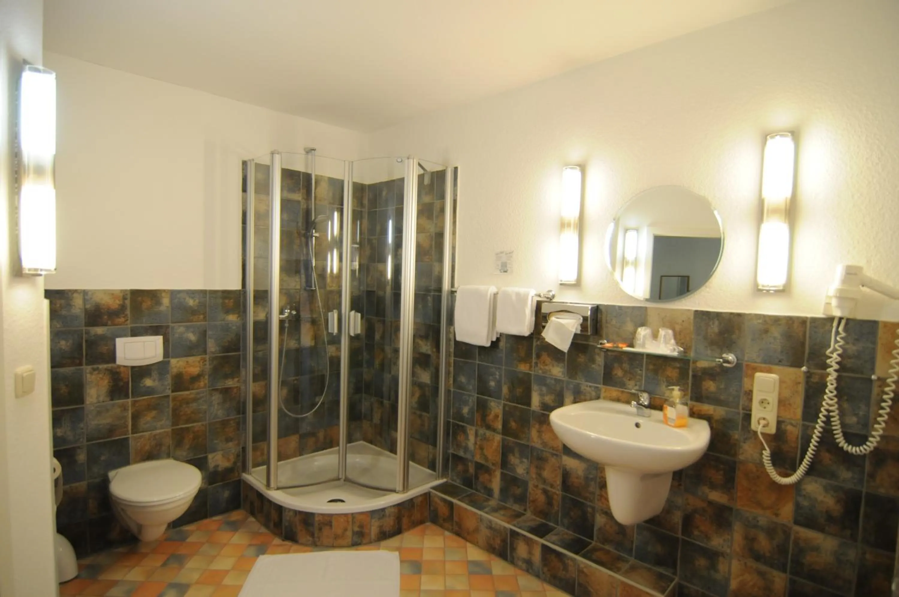 Shower in City Hotel