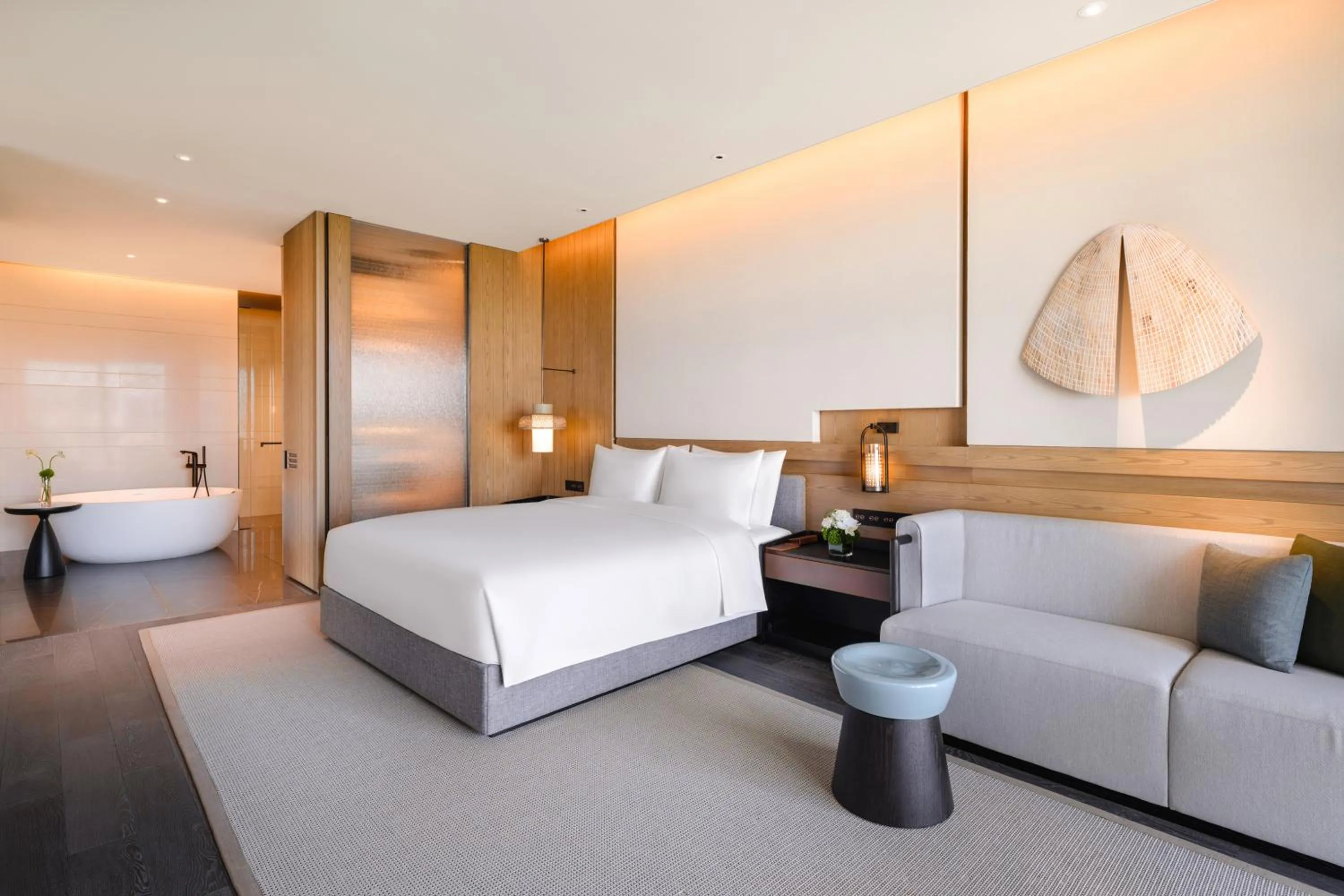 Bed in Mumian Chengdu Dong'an Lake