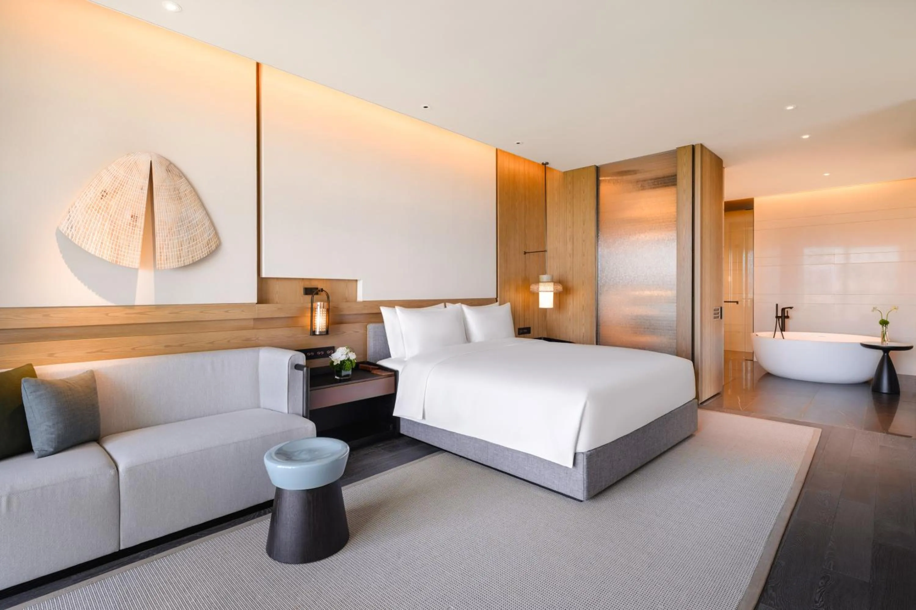 Bed in Mumian Chengdu Dong'an Lake