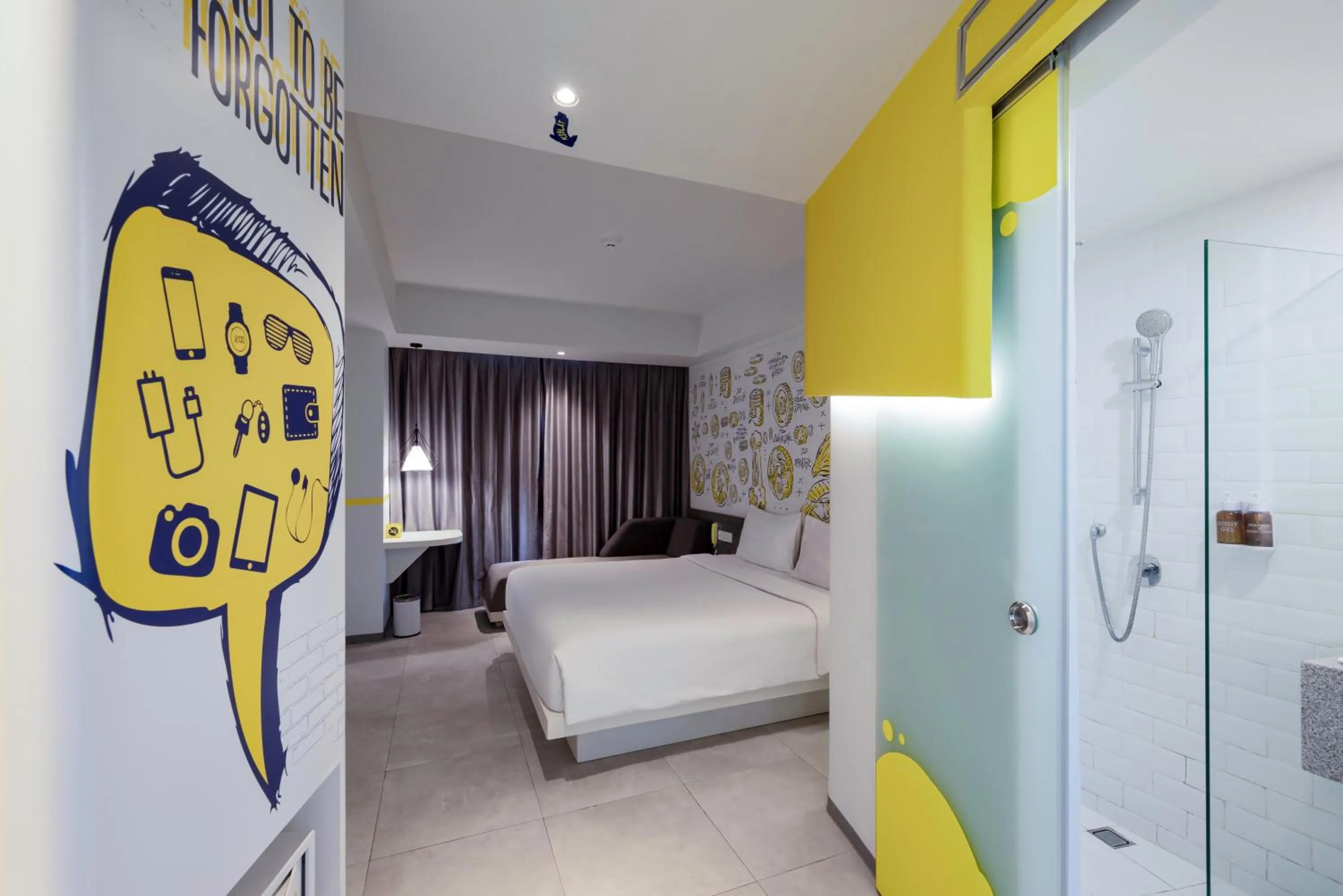 Bed in Yello Hotel Jambi