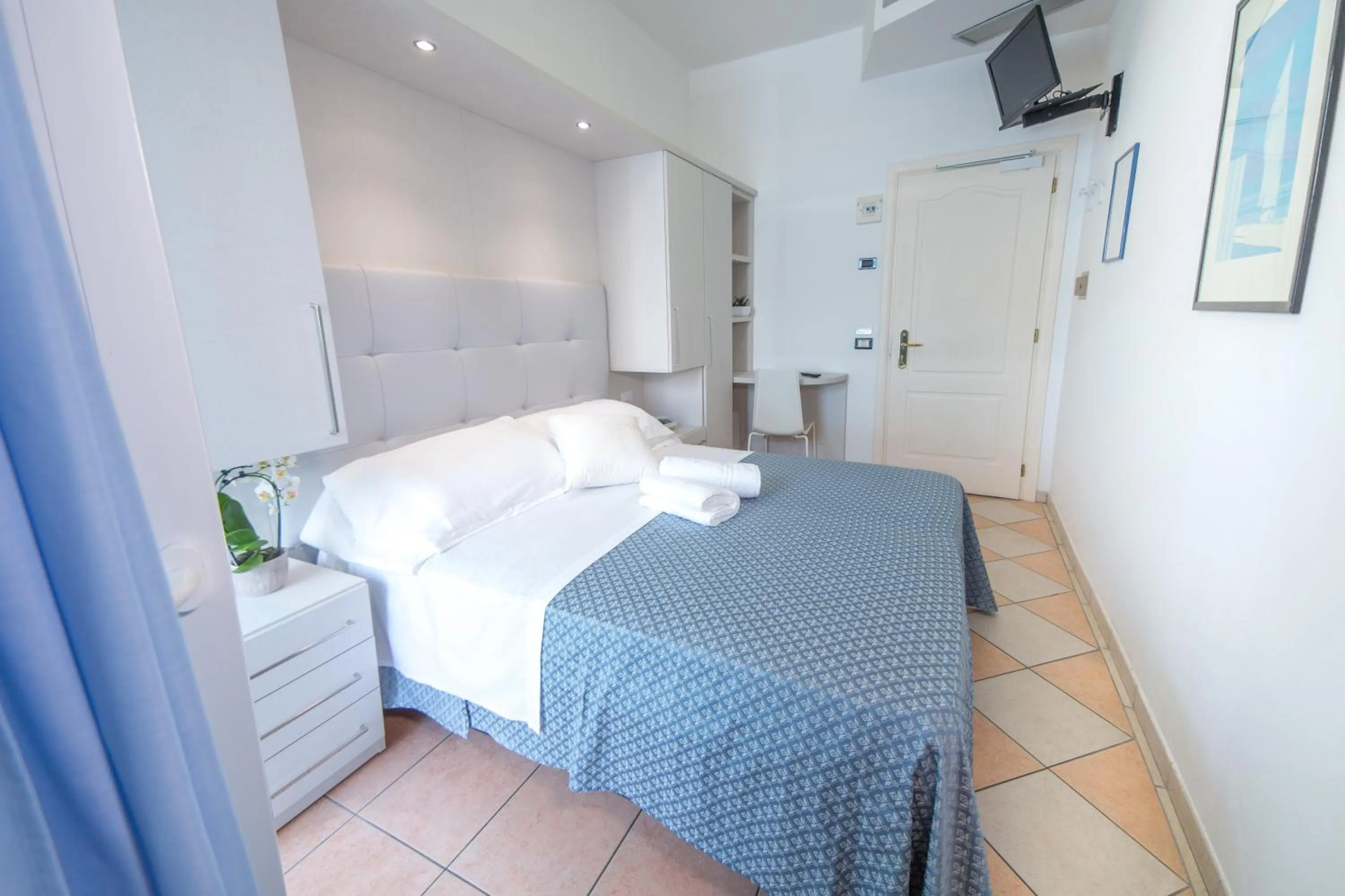 Bedroom, Bed in Hotel Elite Cattolica