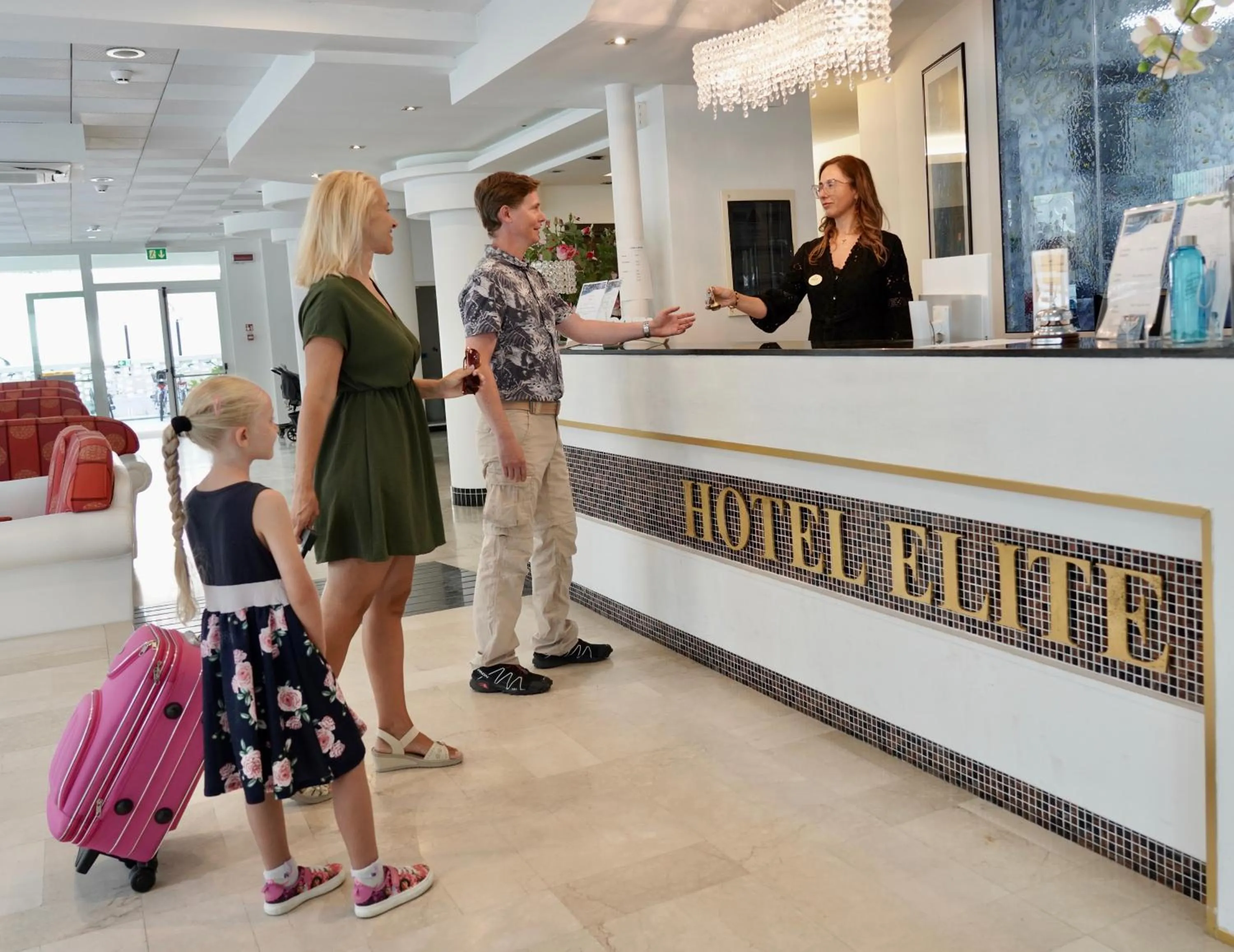 Lobby or reception in Hotel Elite Cattolica