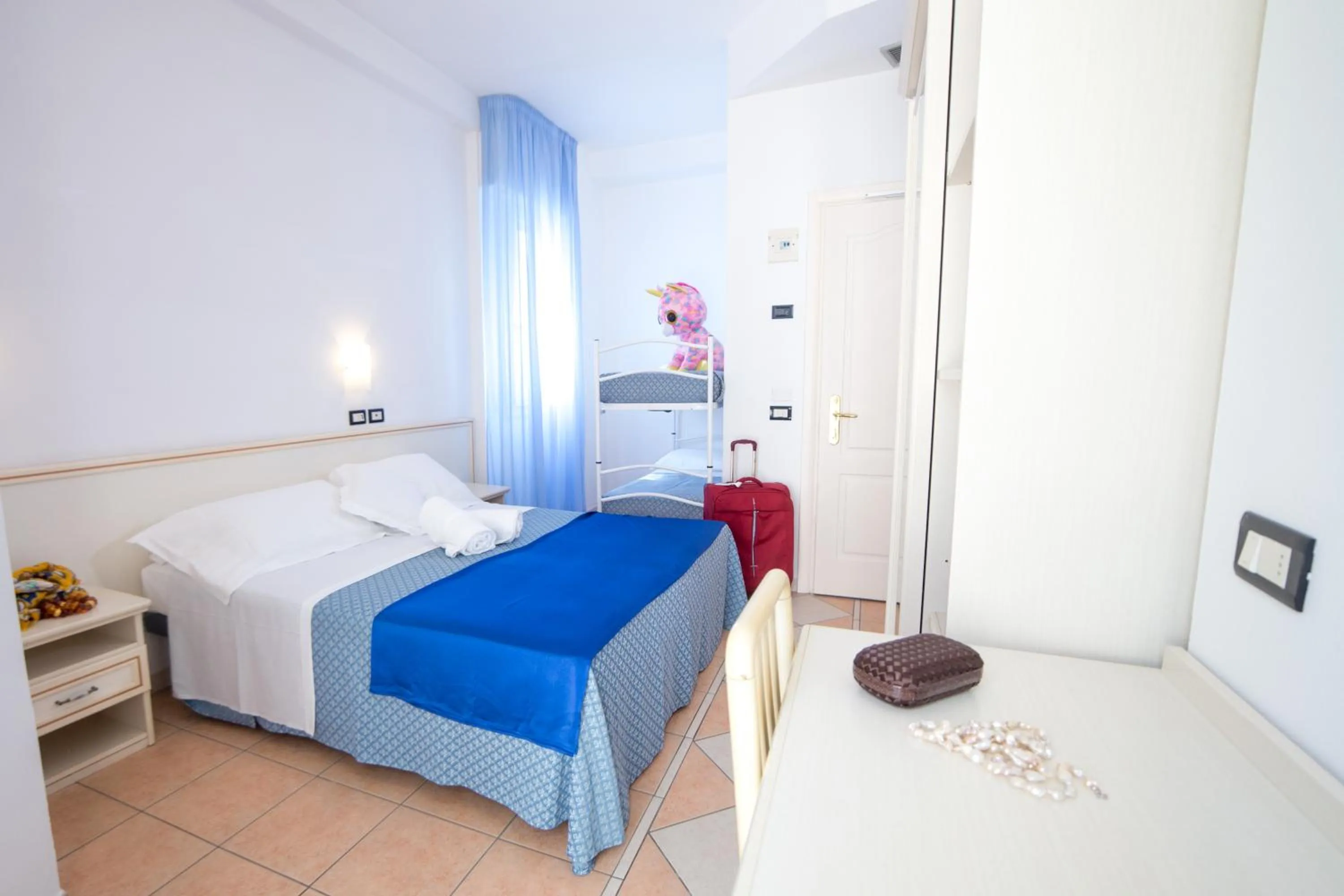 Bedroom, Bed in Hotel Elite Cattolica