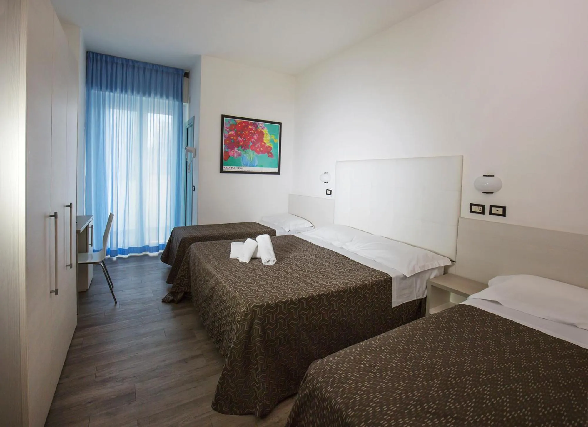 Bedroom, Bed in Hotel Elite Cattolica