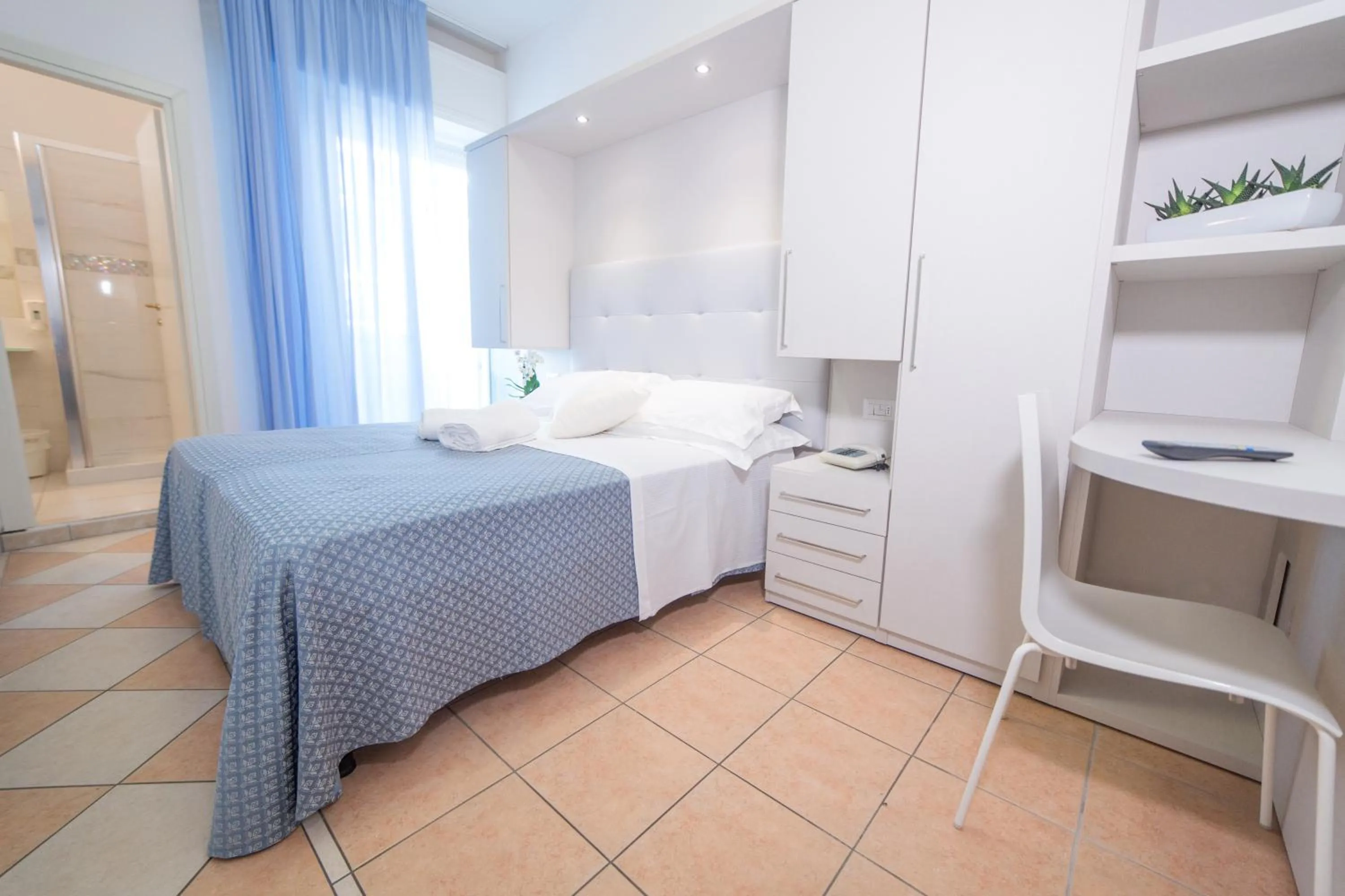 Bedroom, Bed in Hotel Elite Cattolica