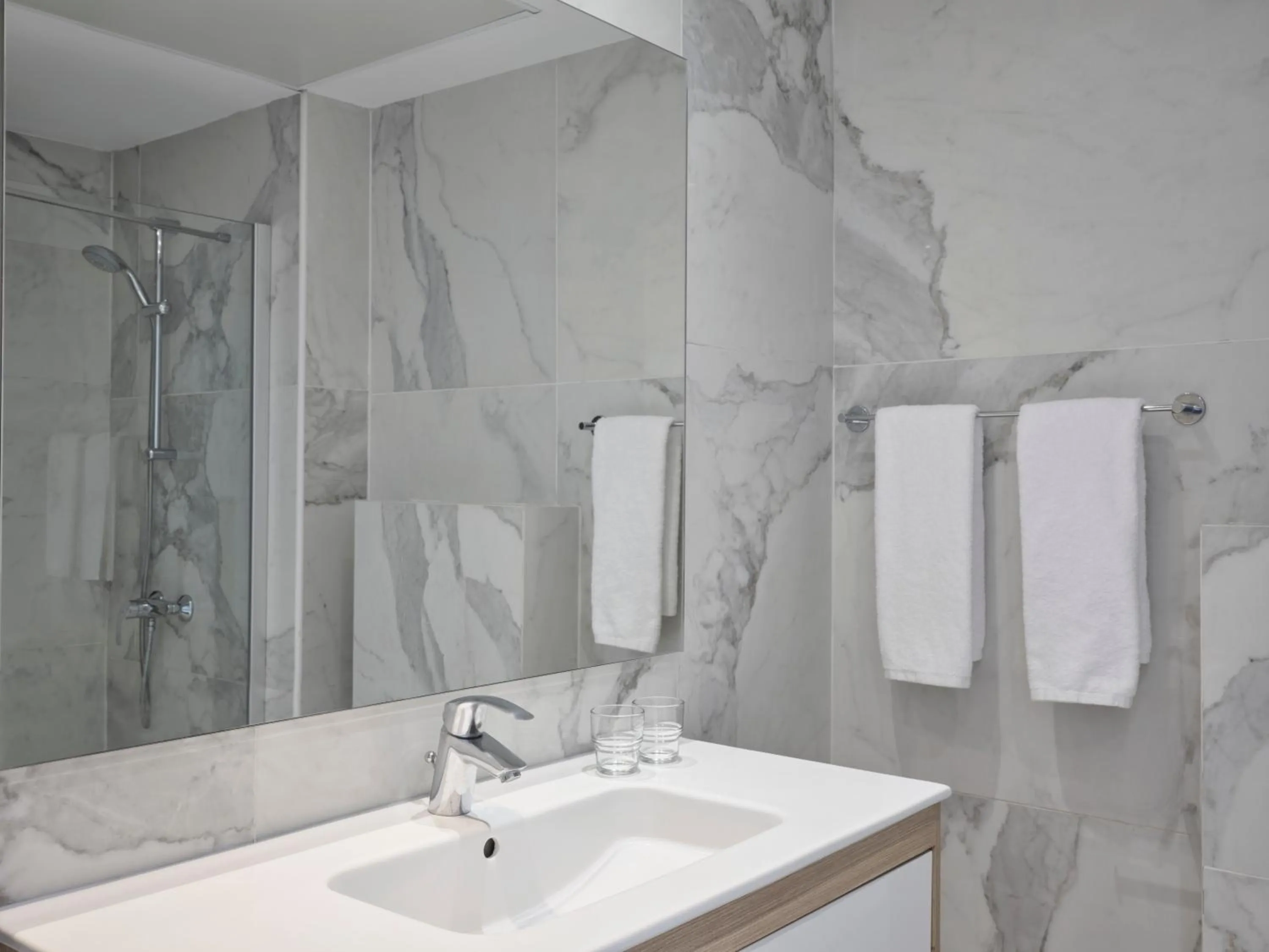 Shower in Atlantica Sancta Napa Hotel