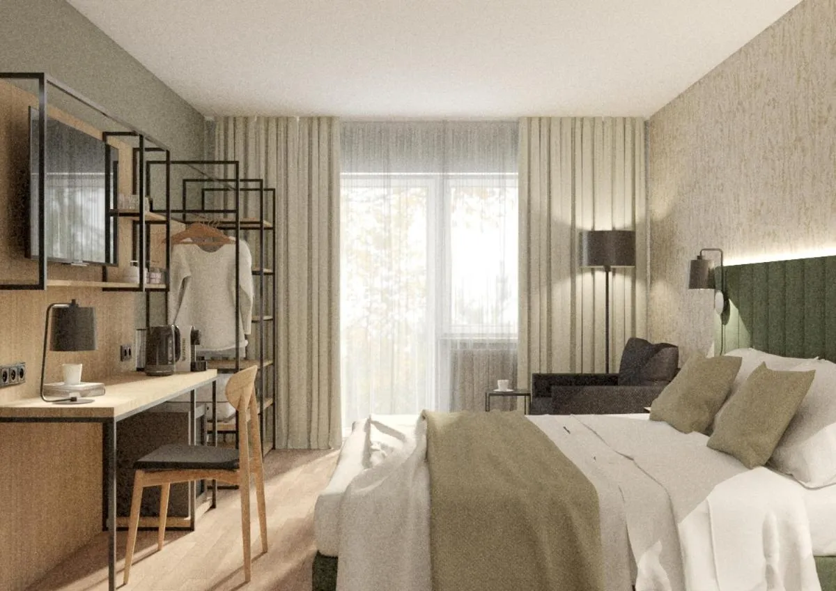 Photo of the whole room, Bed in Hotel Blutenburg