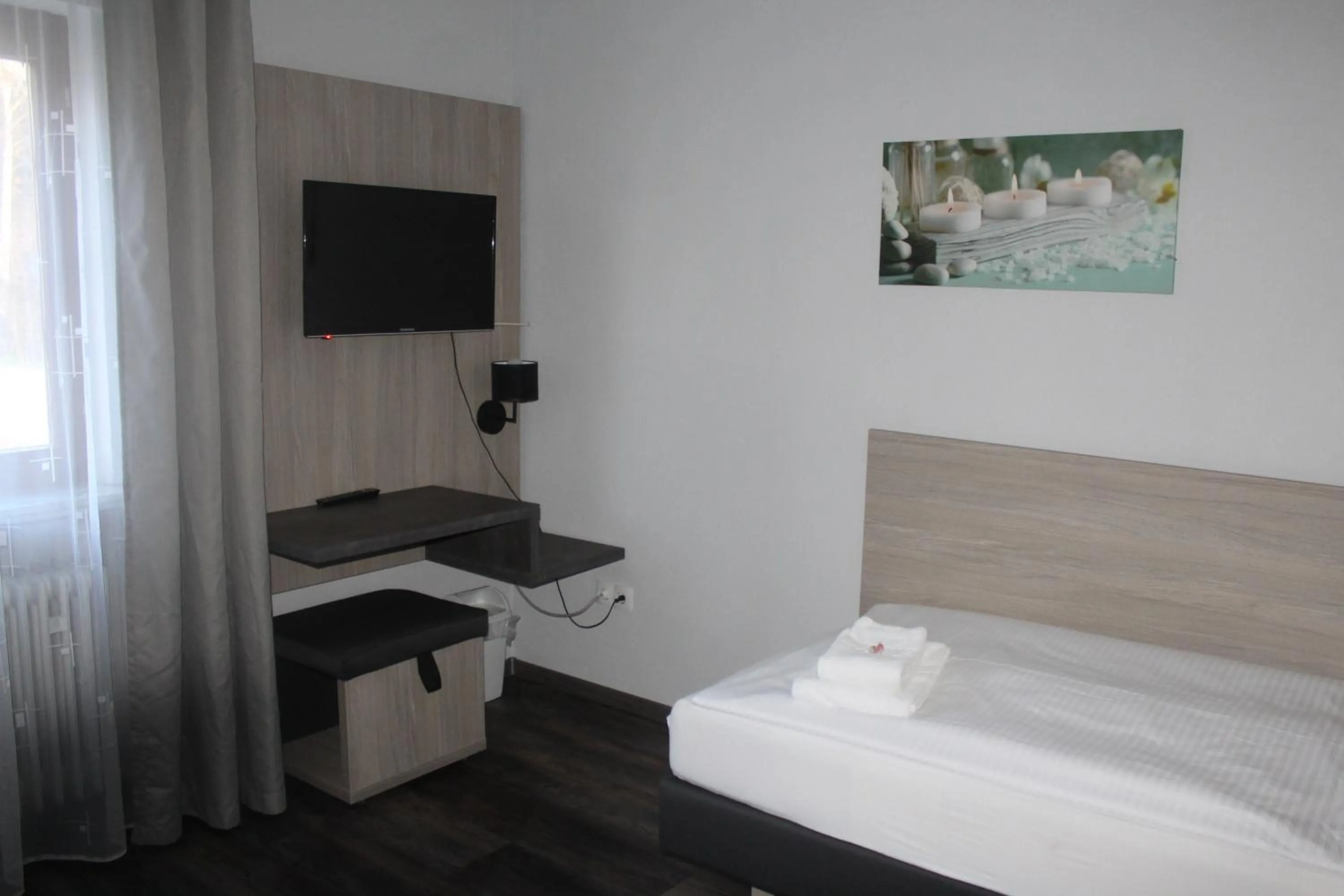 Bed in Landgasthof-Bikerhotel Arnold