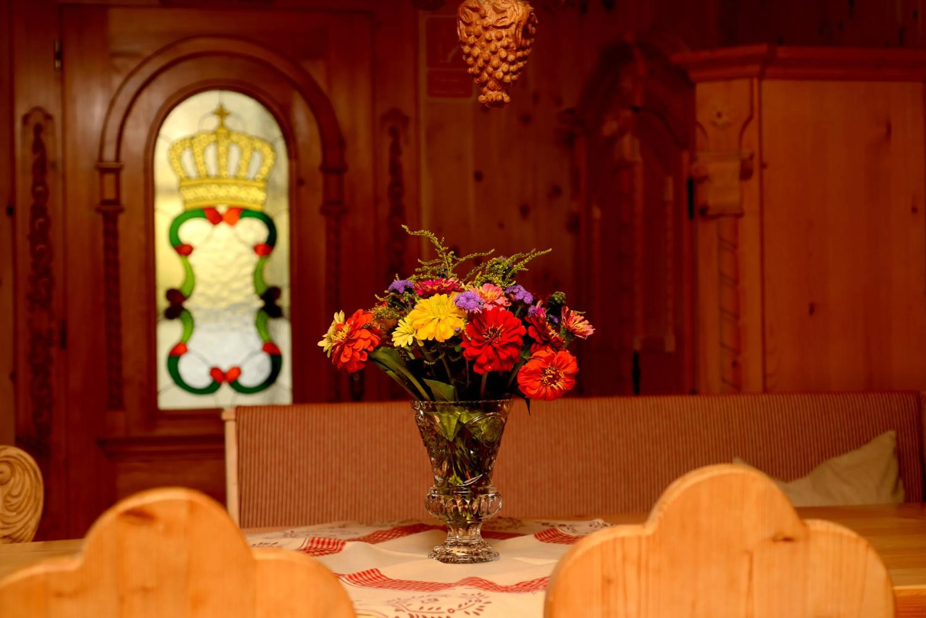 Decorative detail in Hotel Krone Igelsberg