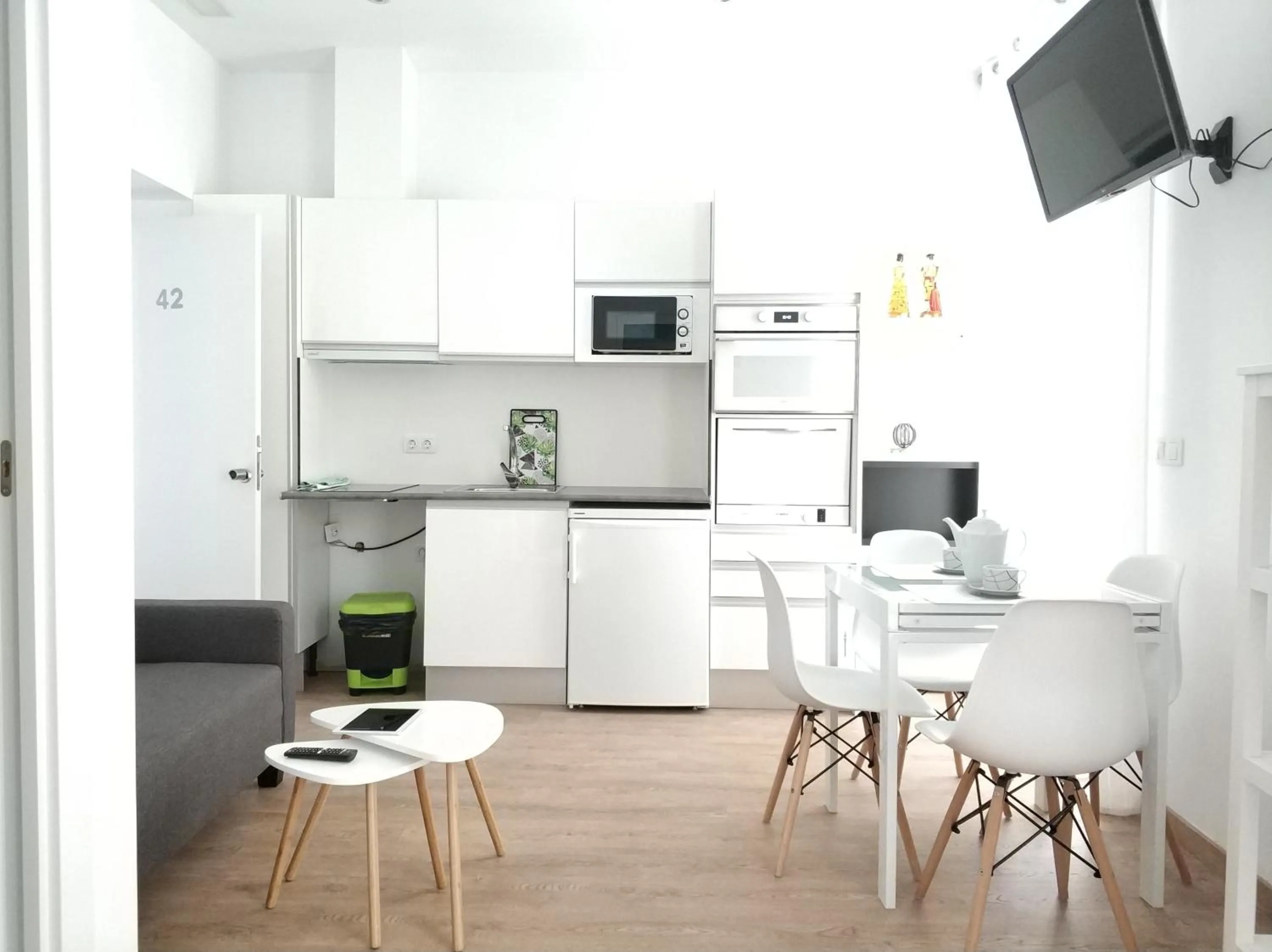 Kitchen or kitchenette in Apartamentos Boni